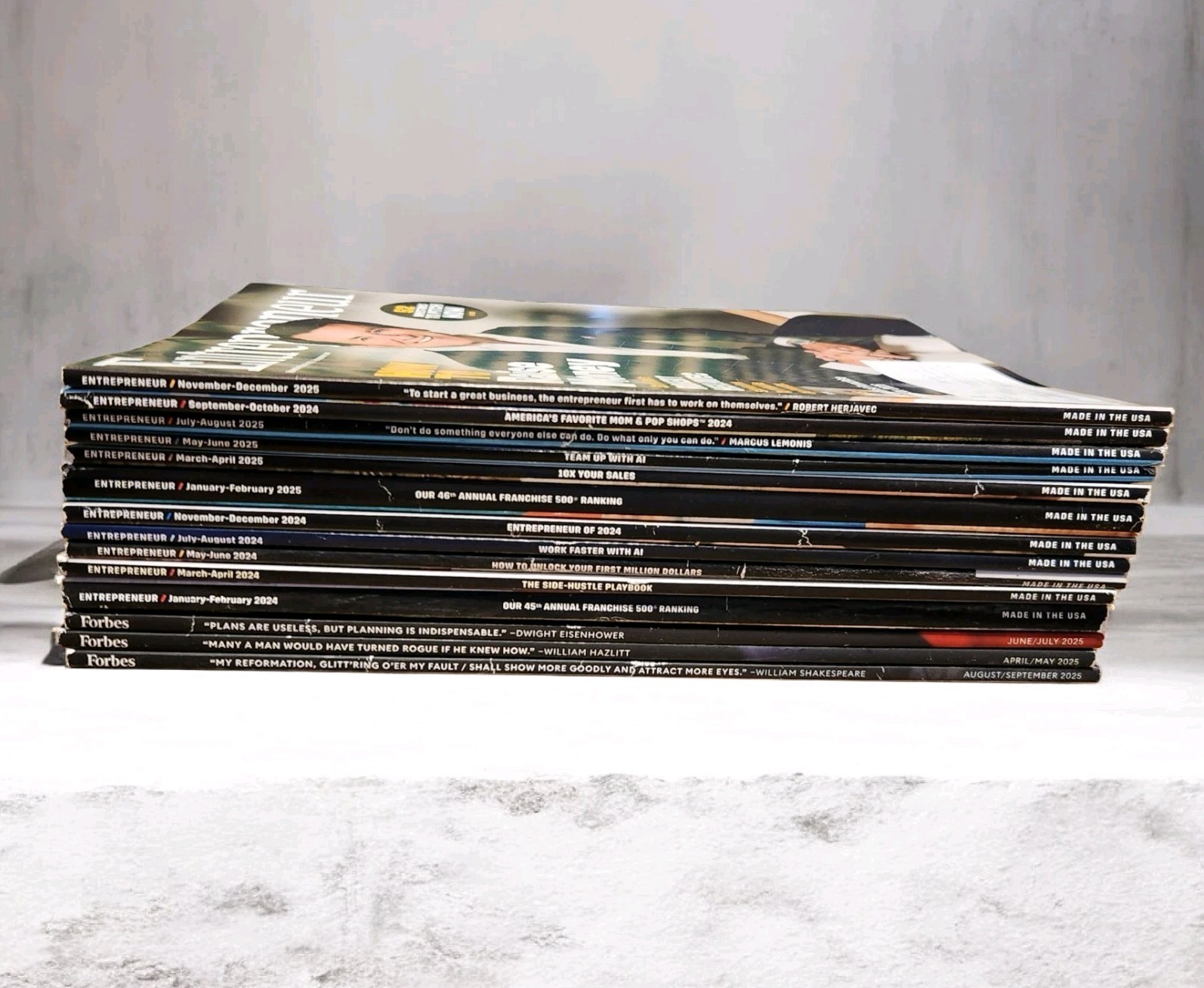 Entrepenuer & Forbes Magazine LOT of 14 2025/2024 & Special/Annual VG Subscript