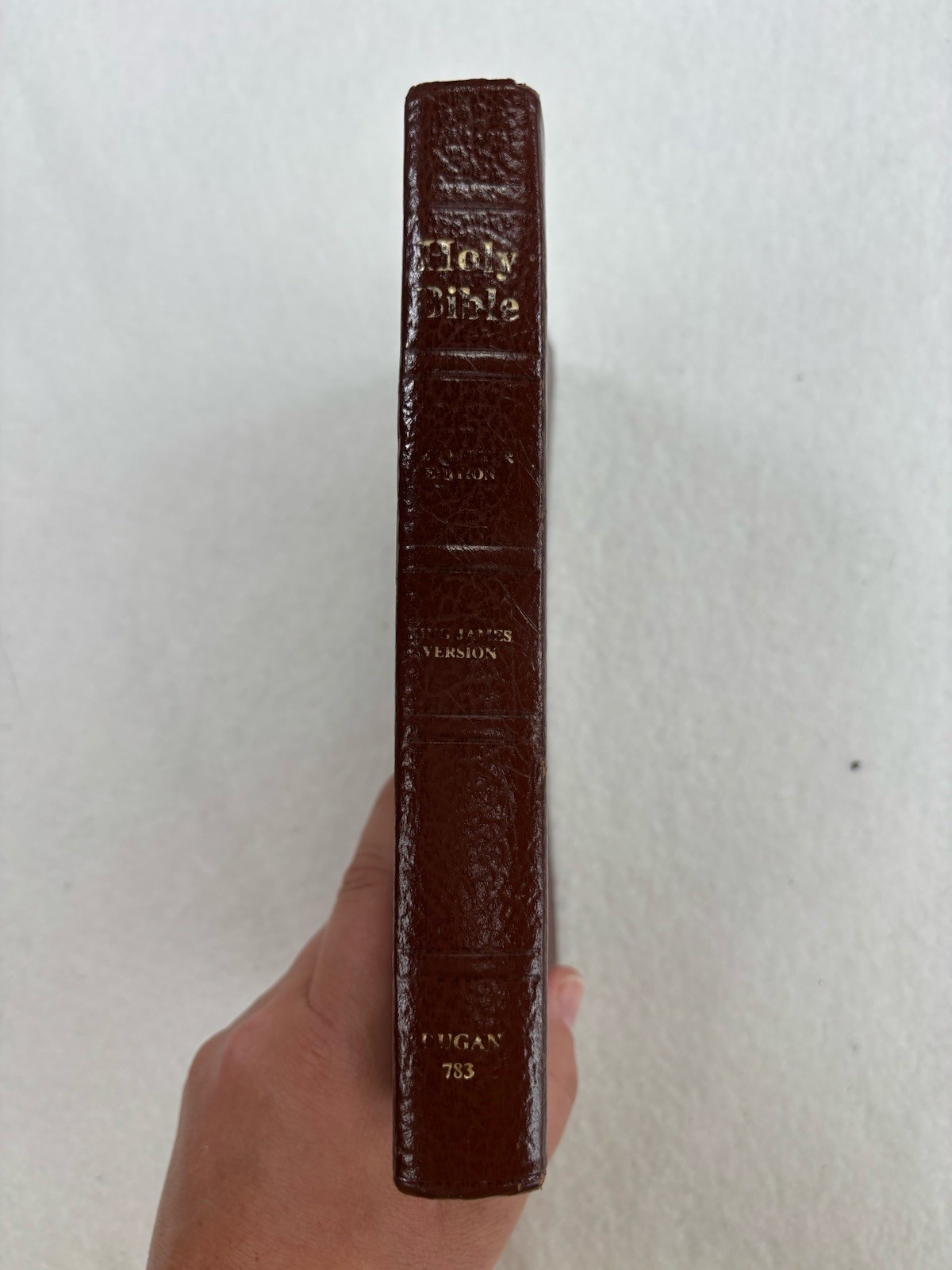 Holy Bible King James Version English Brown Leather Bound