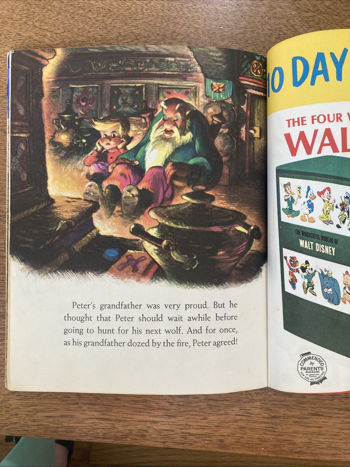 Walt Disney’s Peter & The Wolf Vintage Children’s Little Golden Book 1976
