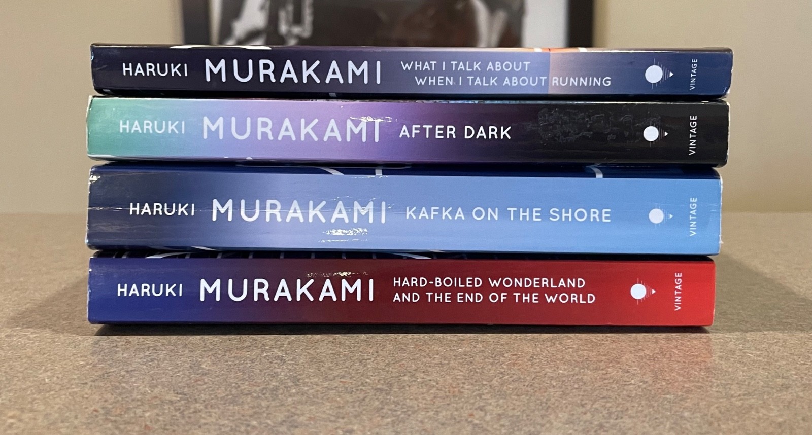 Haruki Murakami 4 Book Lot : Hardboiled Wonderland, After Dark, Kafka on Shore