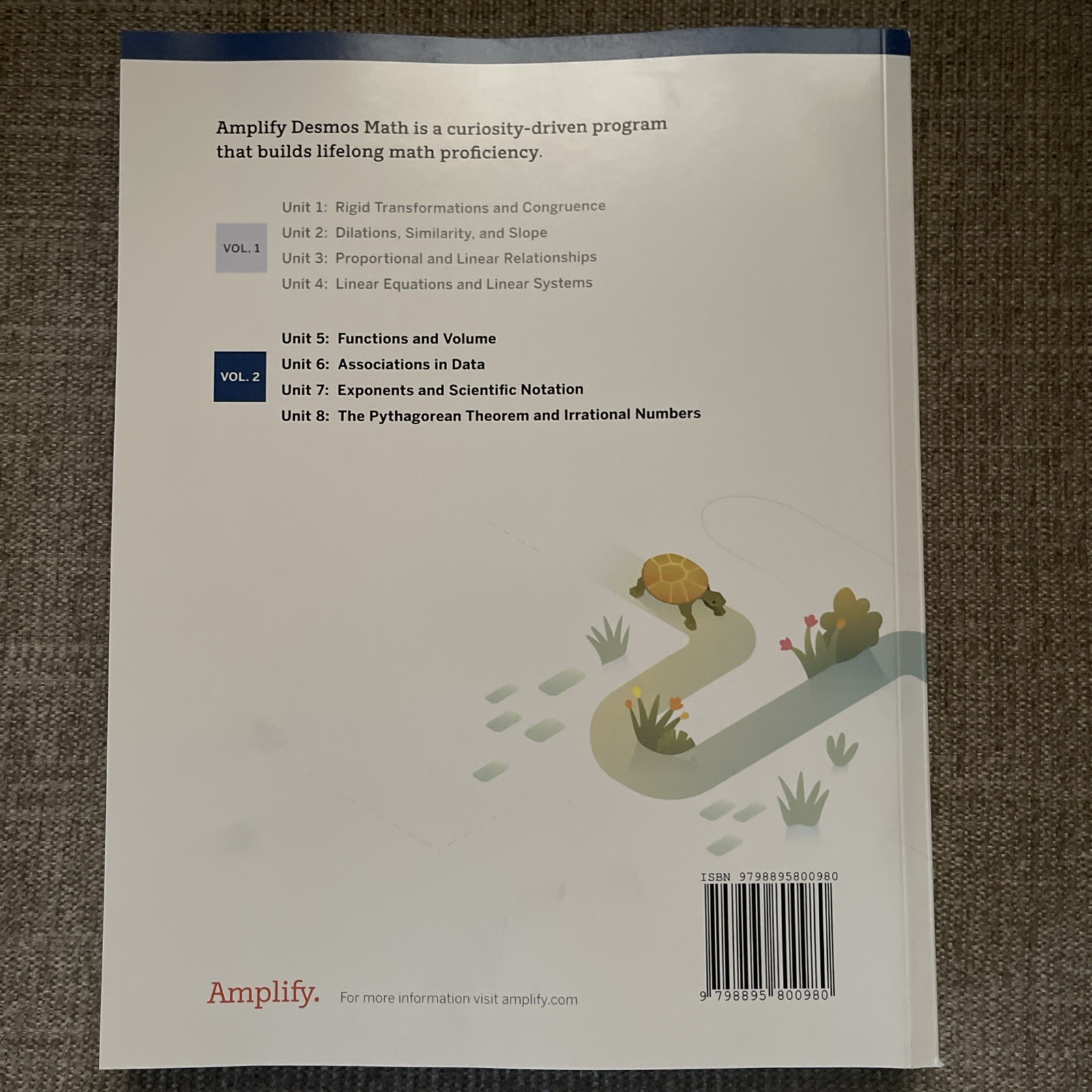 13) Amplify Desmos Math California Student Edition: 8 Volume 2