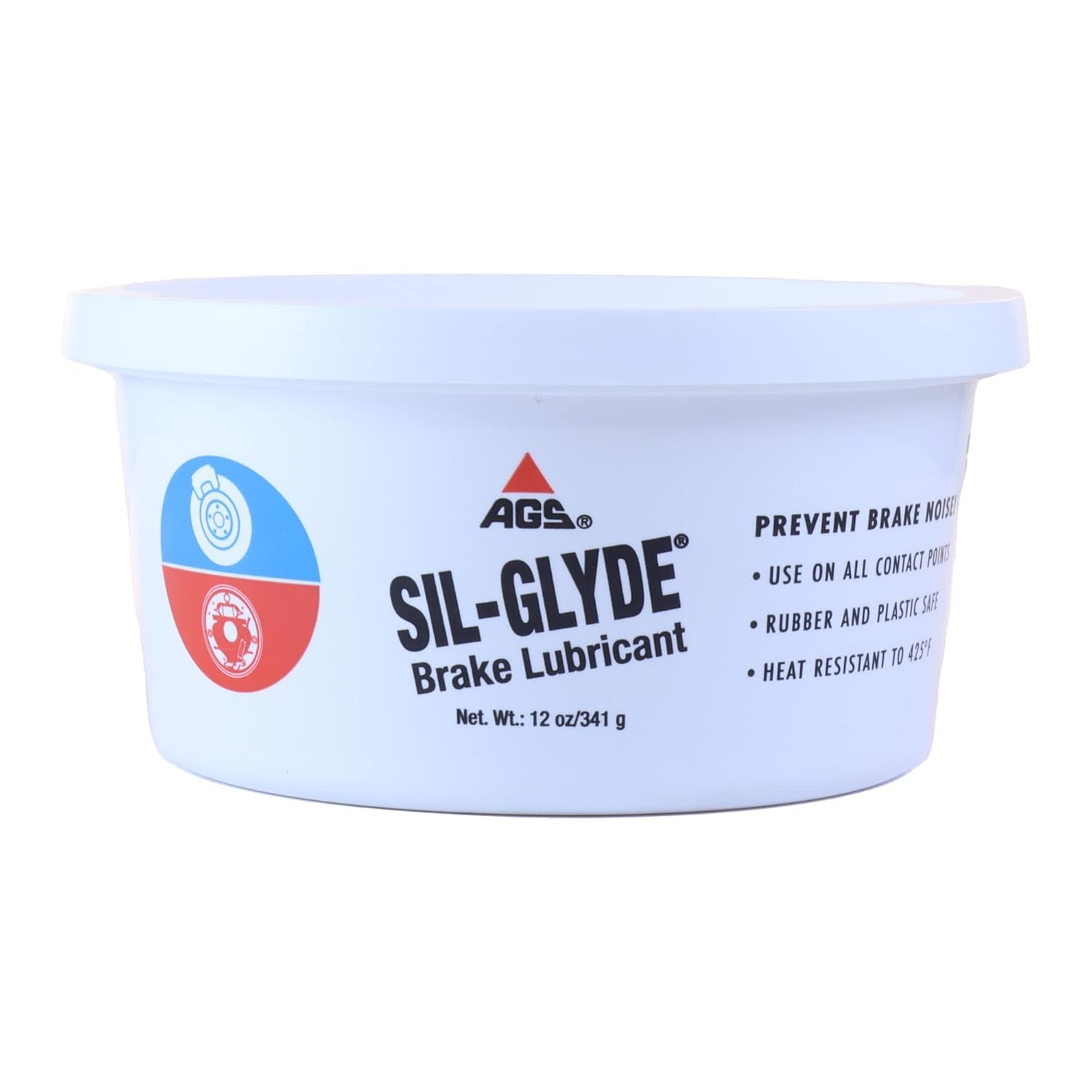 AGS Automotive Solutions SIL-Glyde 12 oz Tub Silicone Based Brake Assembly Lubri