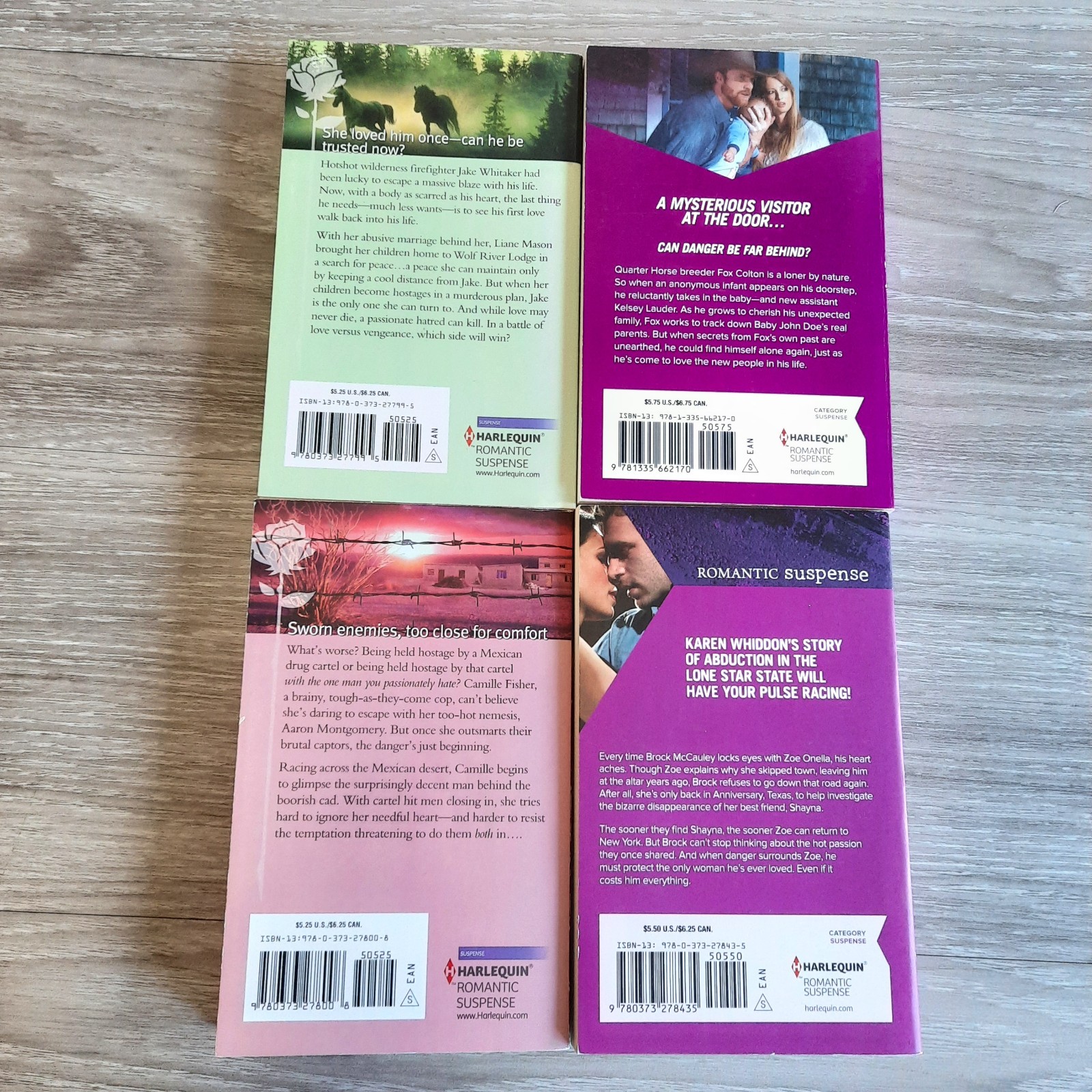 Harlequin Romantic Suspense Lot of 16 Large Print PB Books – Cowboys, Secrets