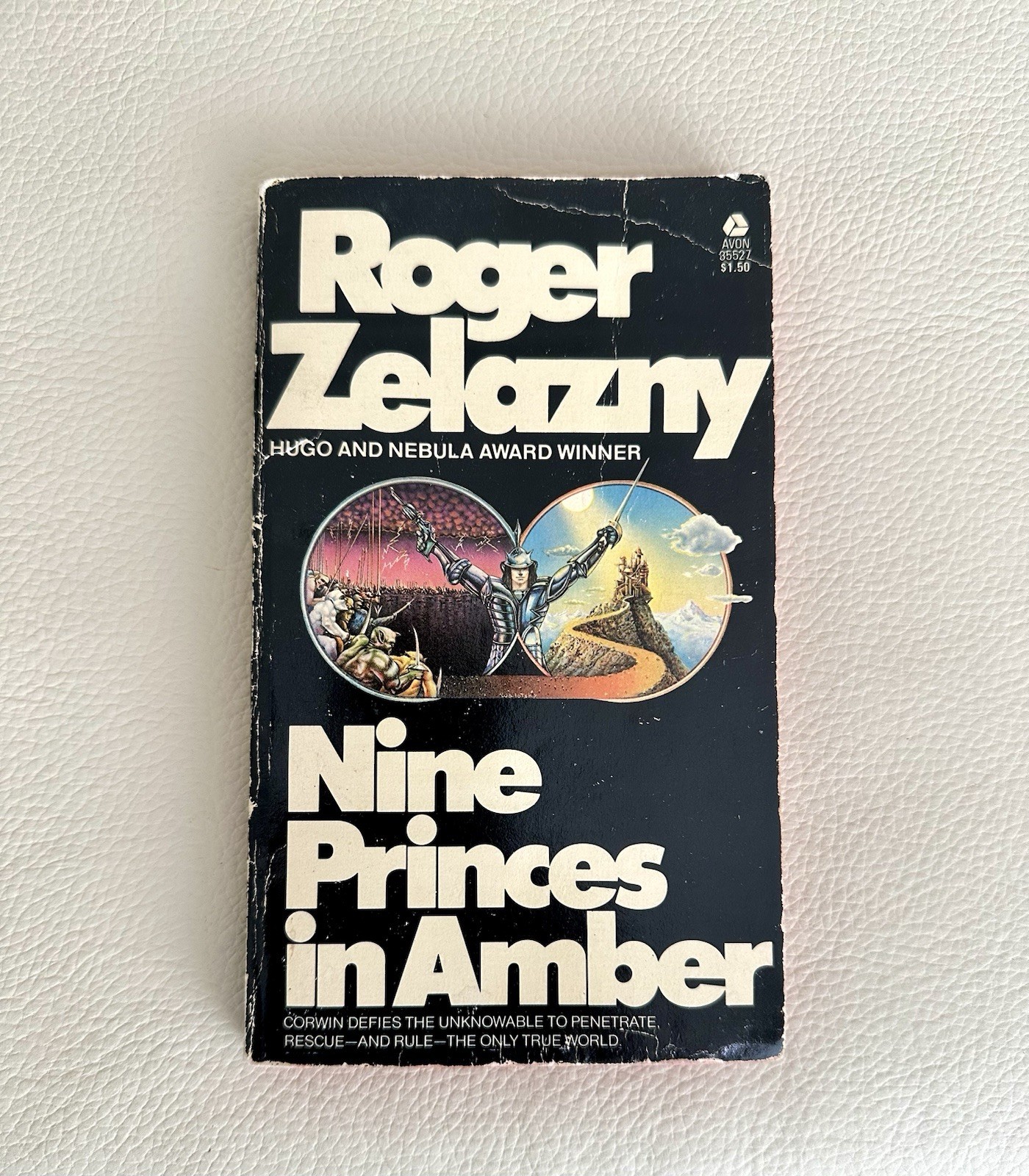 Roger Zelanzny SIGNED NINE PRINCES IN AMBER Paperback 1972