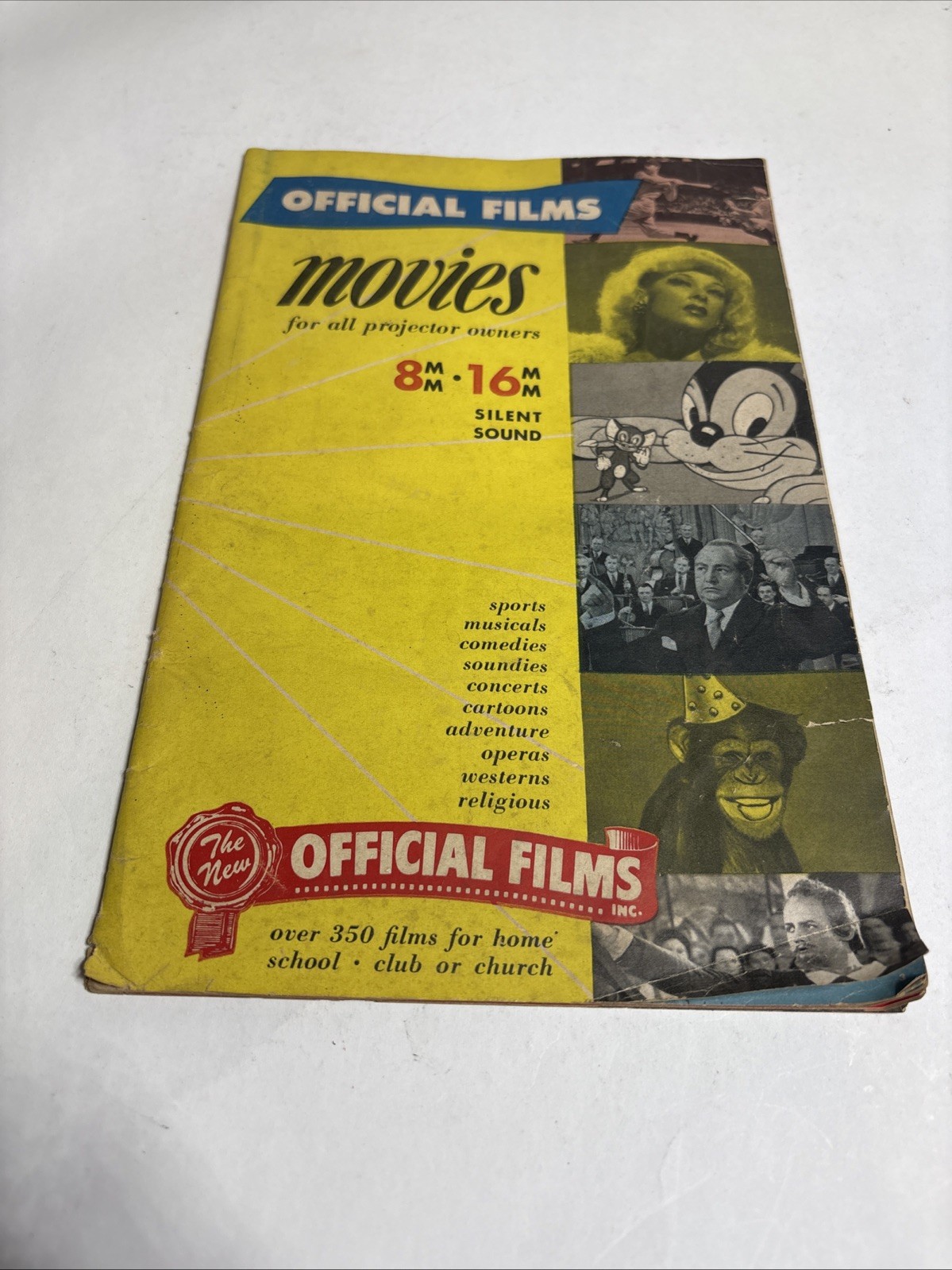 Vtg Price guide for 8-16mm reel-to-reel movies, Shows, Sports and cartoons 1950