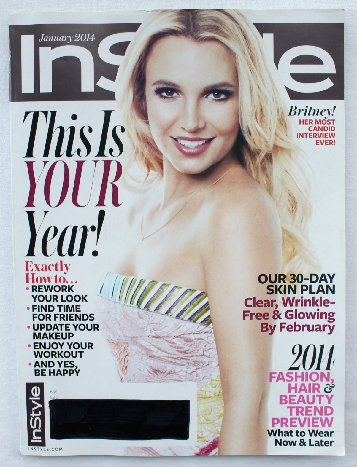 InStyle Magazine Britney Spears January 2014 In Style Magazine