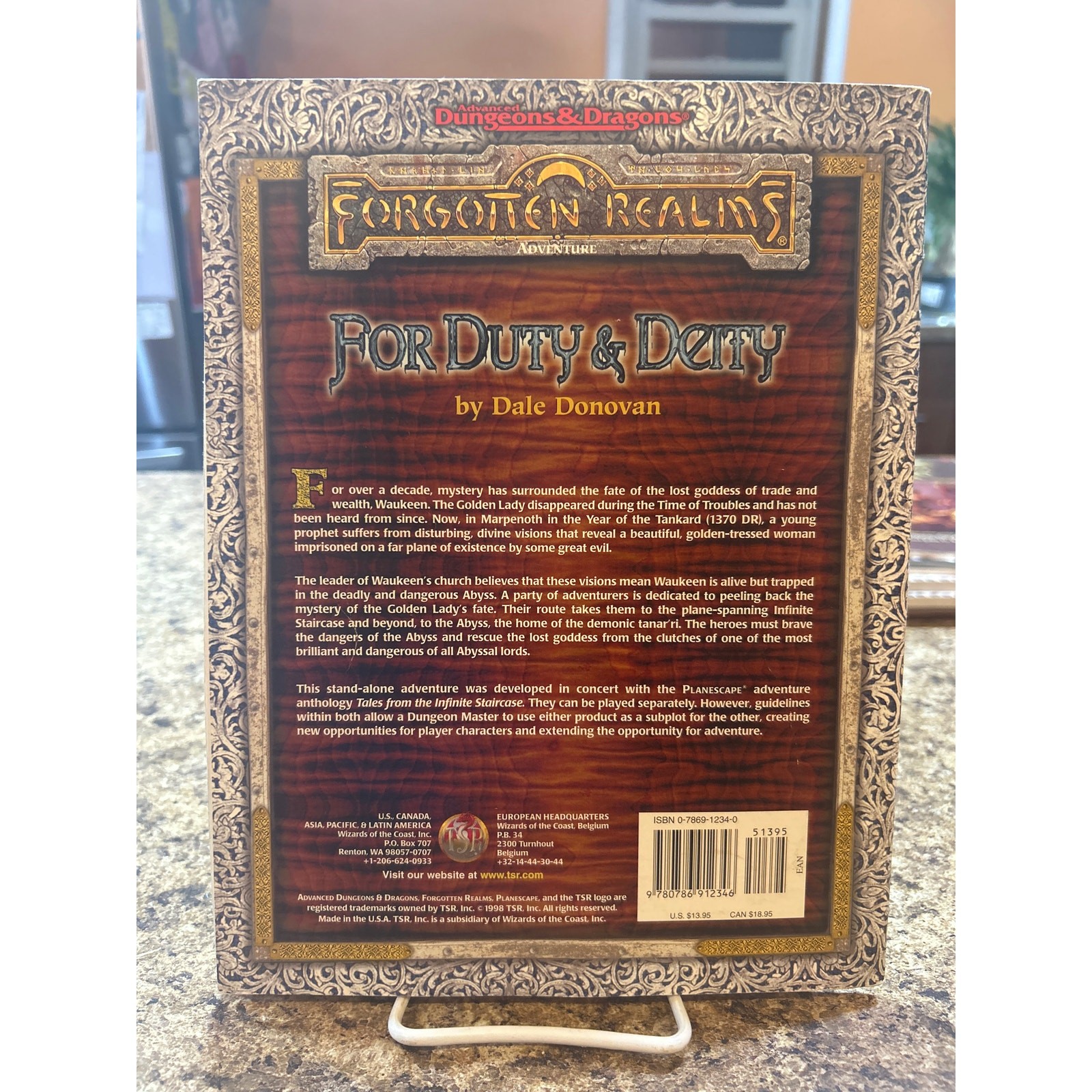 Advanced Dungeons & Dragons Forgotten Realms For Duty & Deity 9574 Adventure EUC