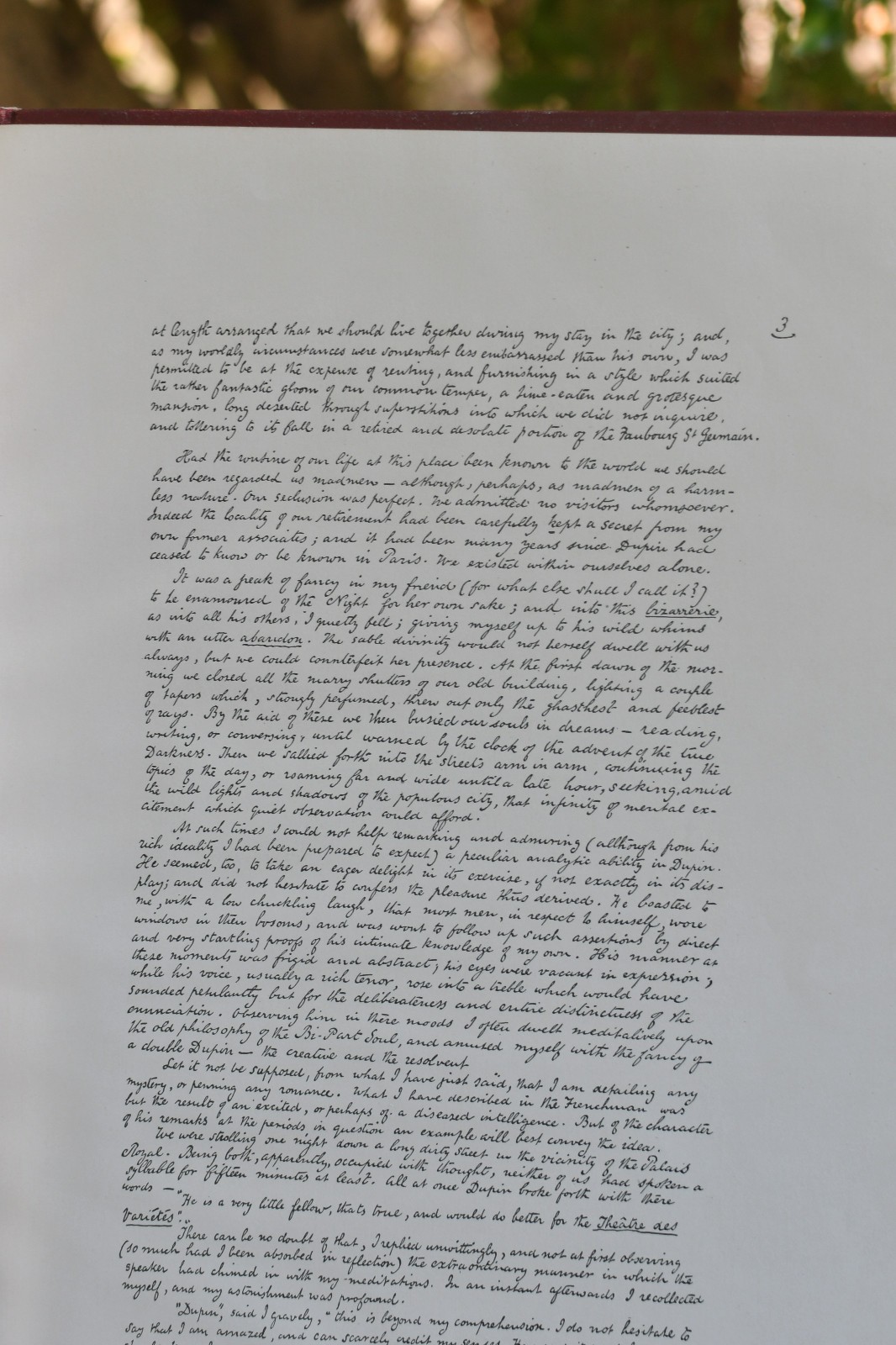 Edgar Allan Poe: 1895 facsimile edition of The Murders in the Rue Morgue