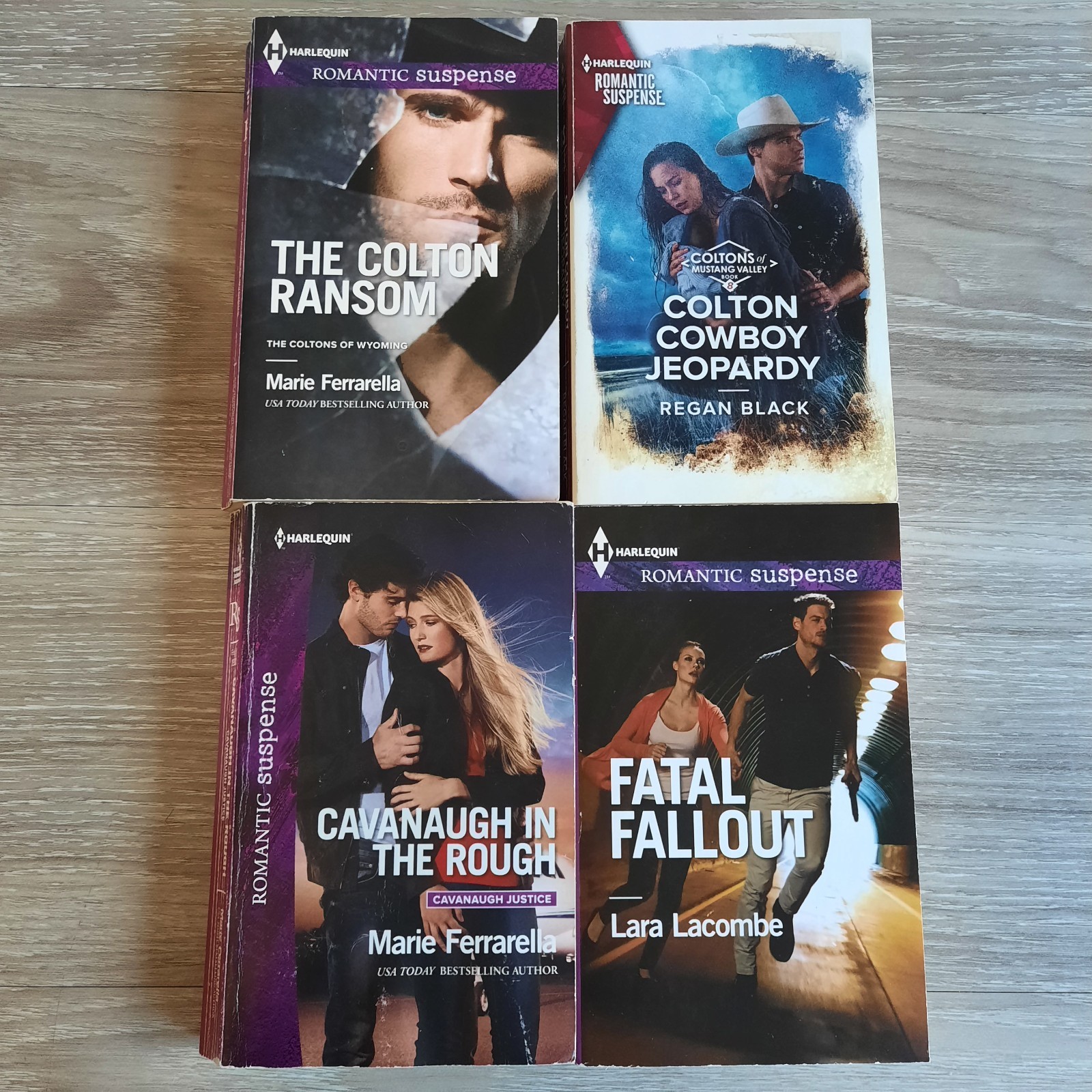 Harlequin Romantic Suspense Lot of 16 Large Print PB Books – Cowboys, Secrets
