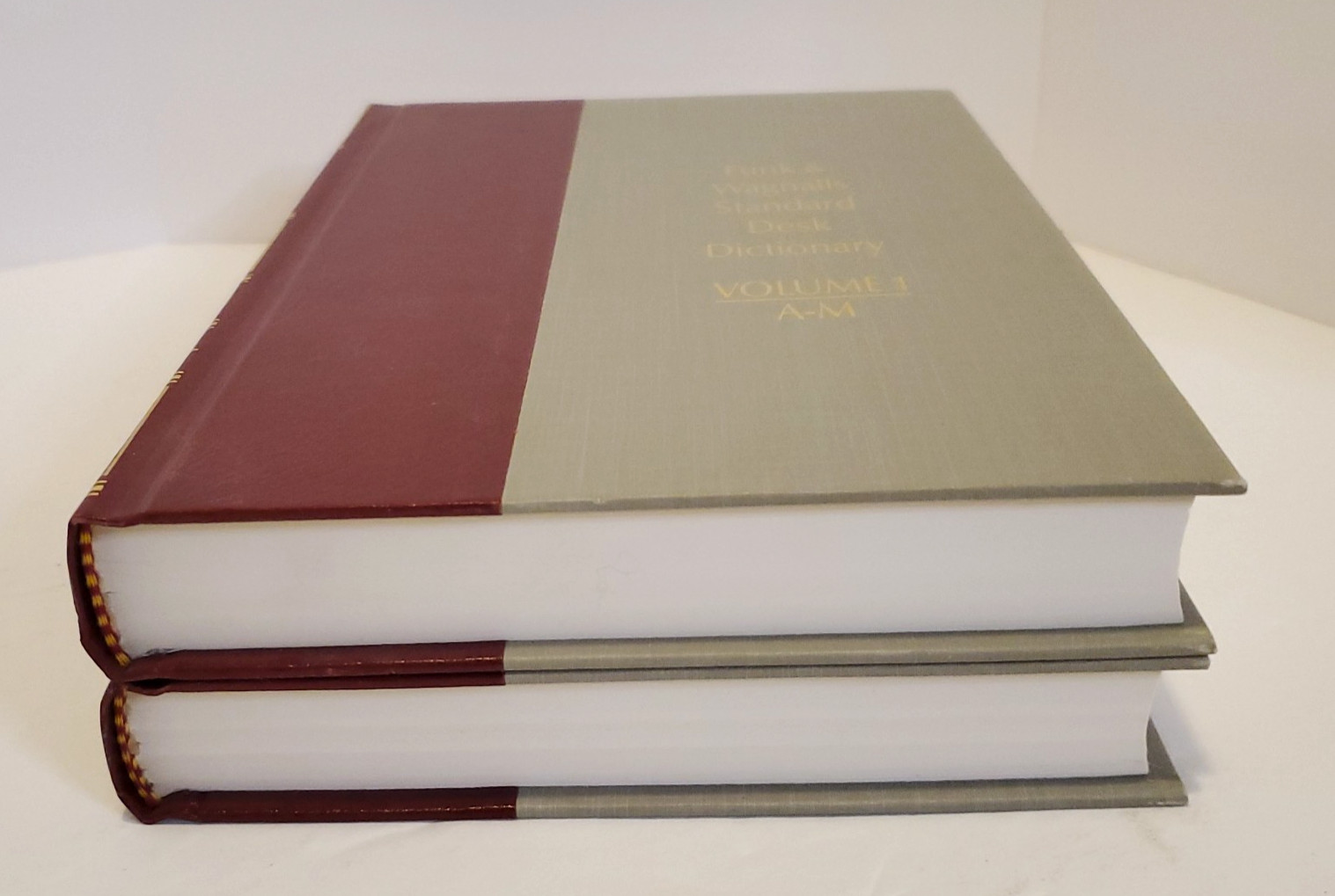 Funk and Wagnalls Standard Desk Dictionary Volumes 1 and 2 Set Hardcover 1984