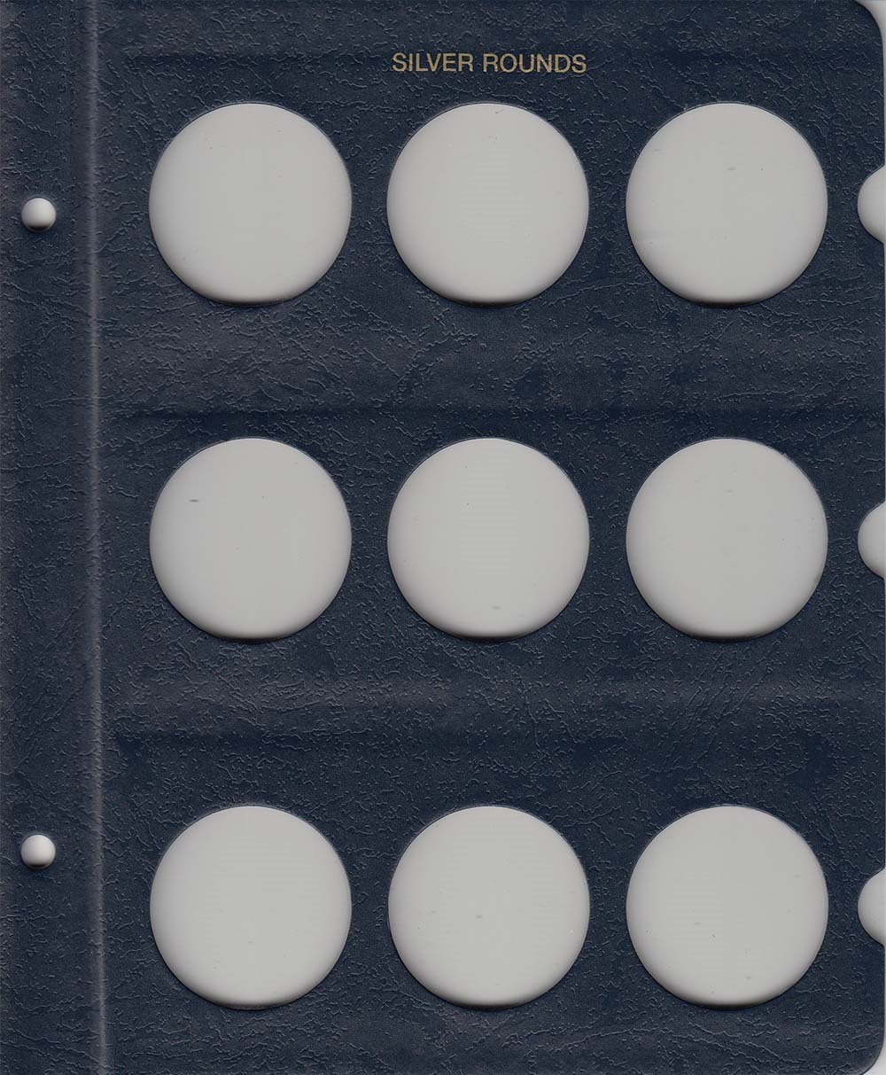 Whitman Album Silver Rounds 39mm 9150 Coin Album Blank Pages Long Term Storage