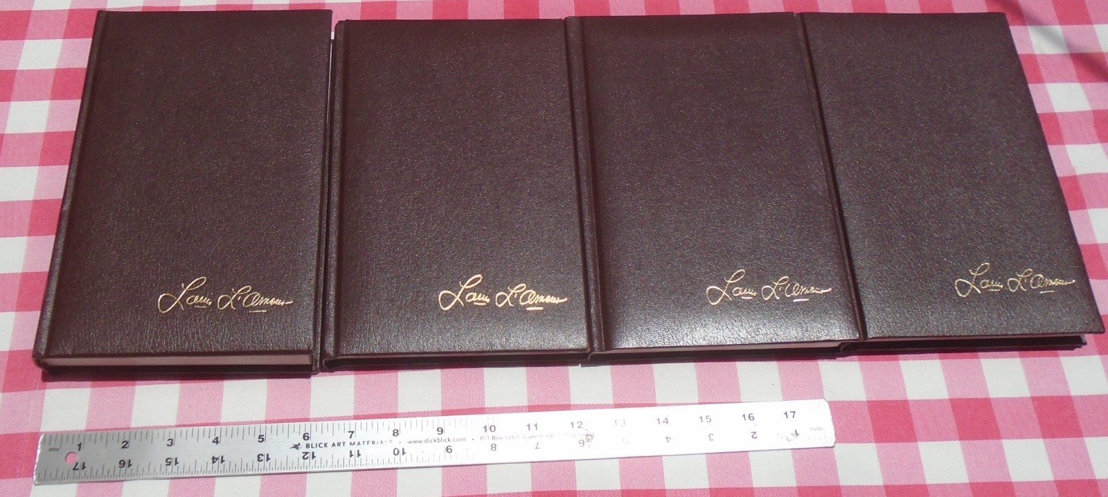 THE LOUIS L’AMOUR COLLECTION LOT OF 12 BANTAM Imitation Leather HARDCOVER BOOKS