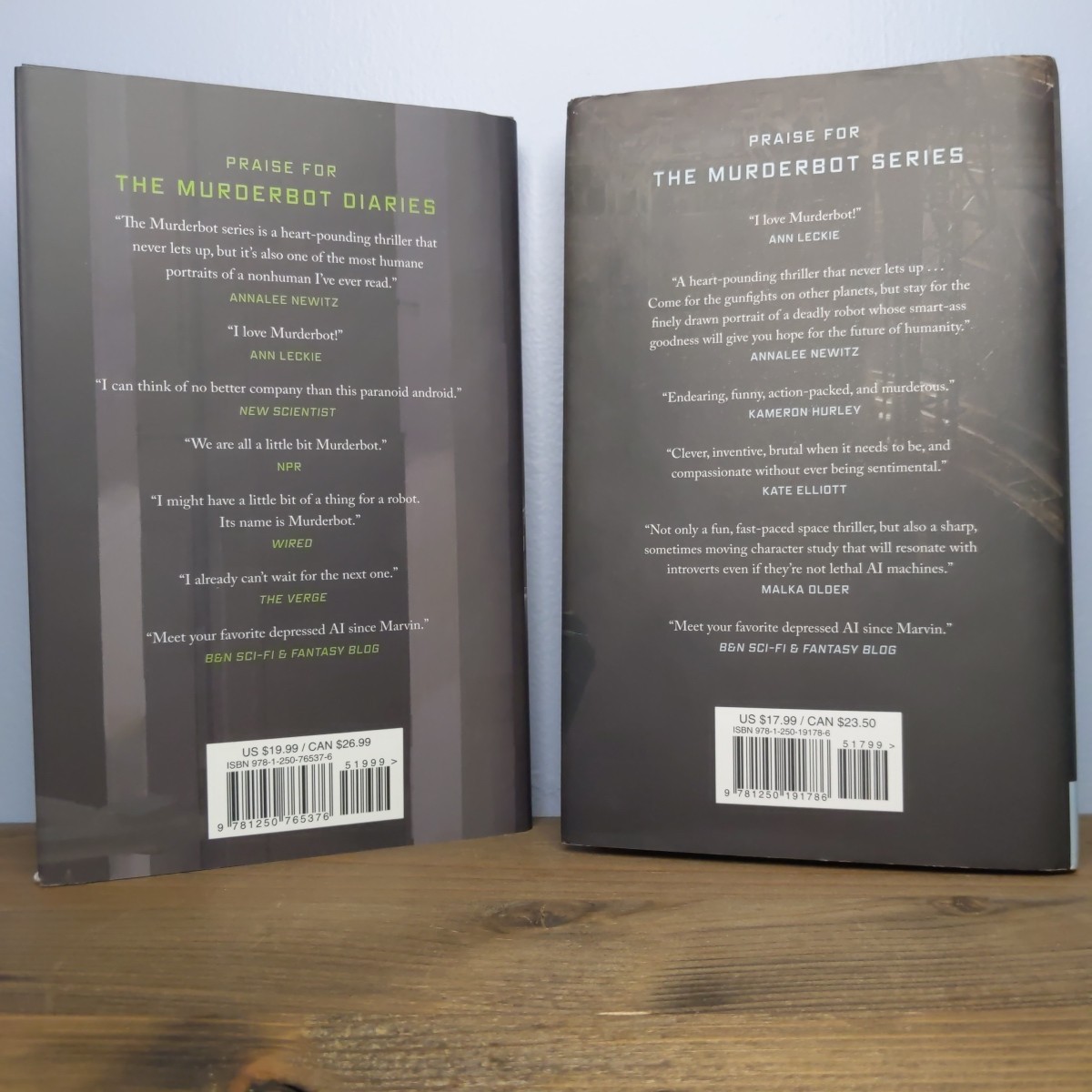 The Murderbot Diaries: Fugitive Telemetry & Rogue Protocol (1st Ed Hardcovers)