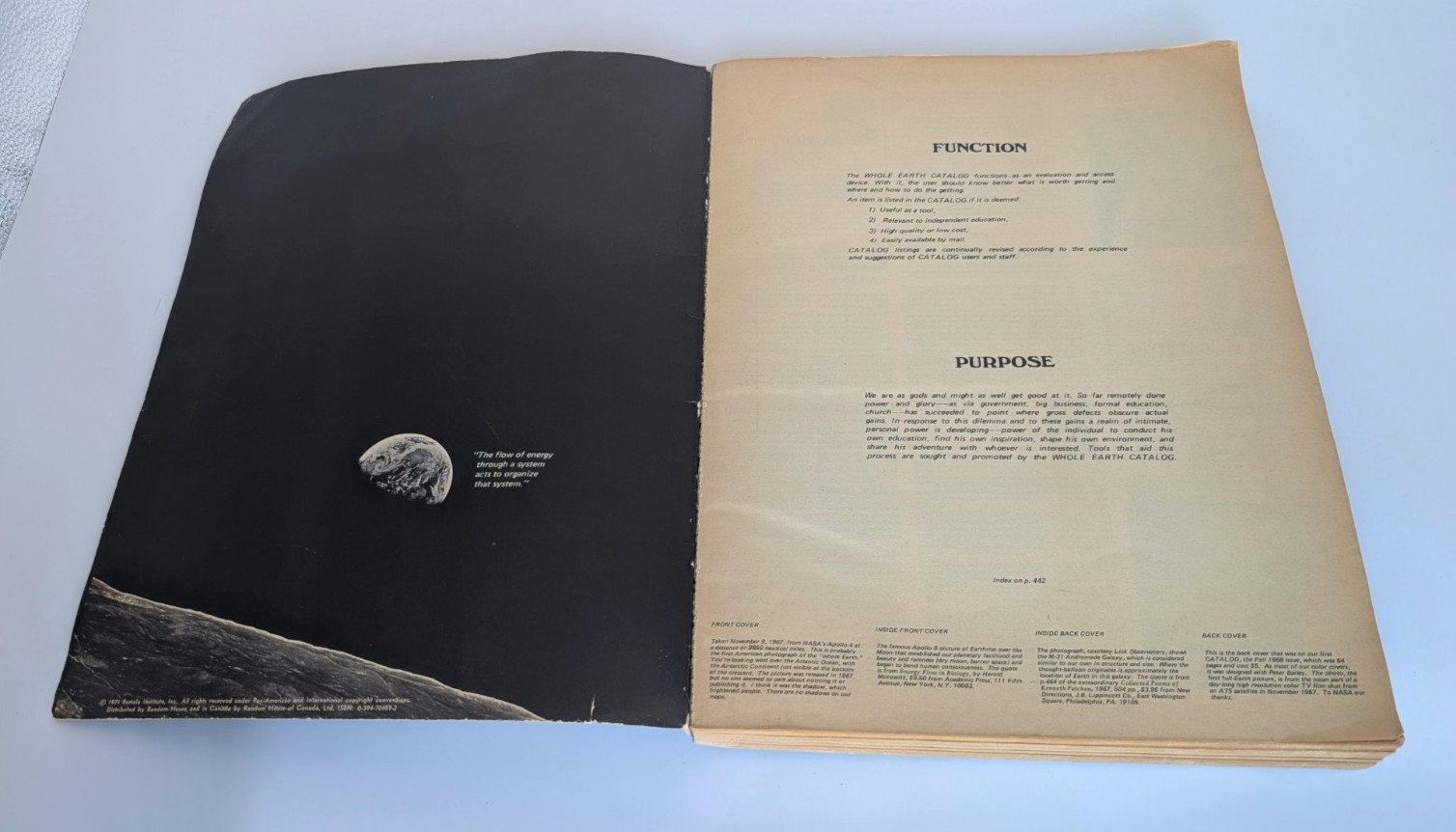 The Last Whole Earth Catalog 1971 Stewart Brand Portola Institute