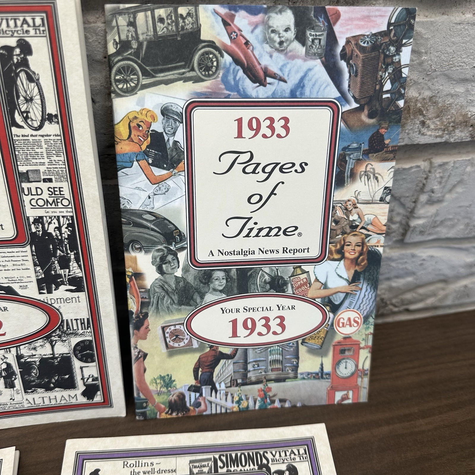 7 Year Pages Of Time Nostalgia News Report Booklet 1903, 07, 32, 33, 55, 58, 63