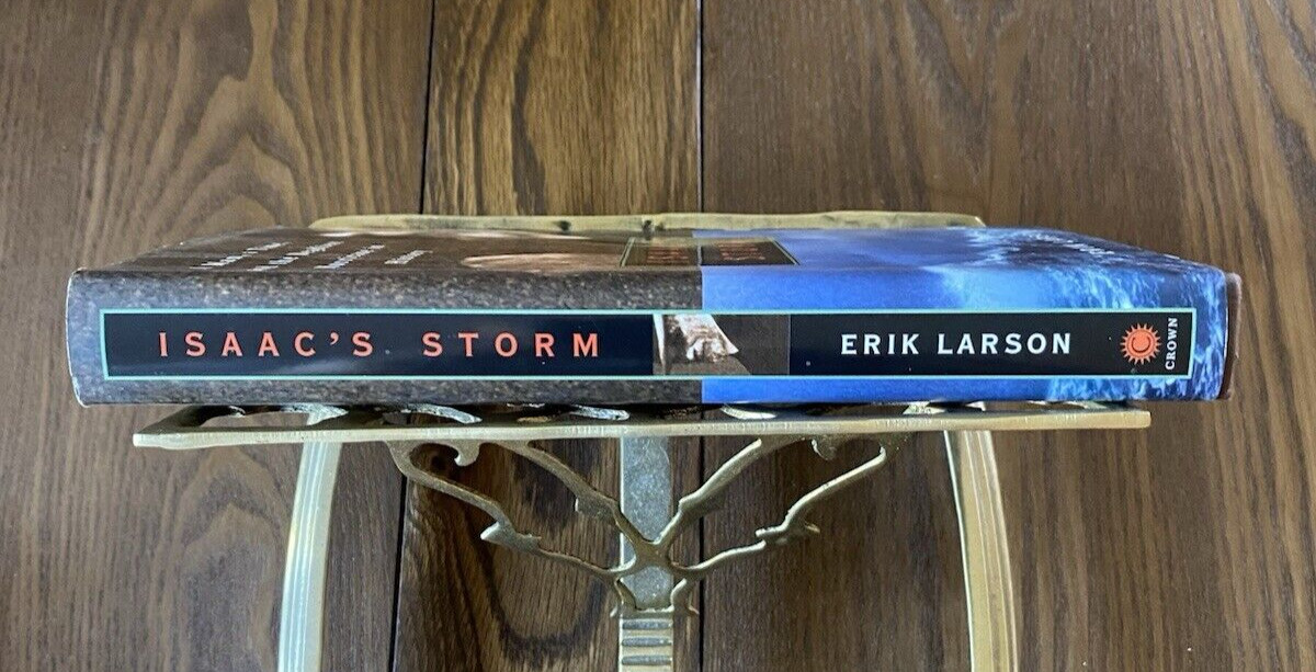 Isaac’s Storm 1999 Erik Larson HCDJ 1st Edition 6th Printing Signed by Author