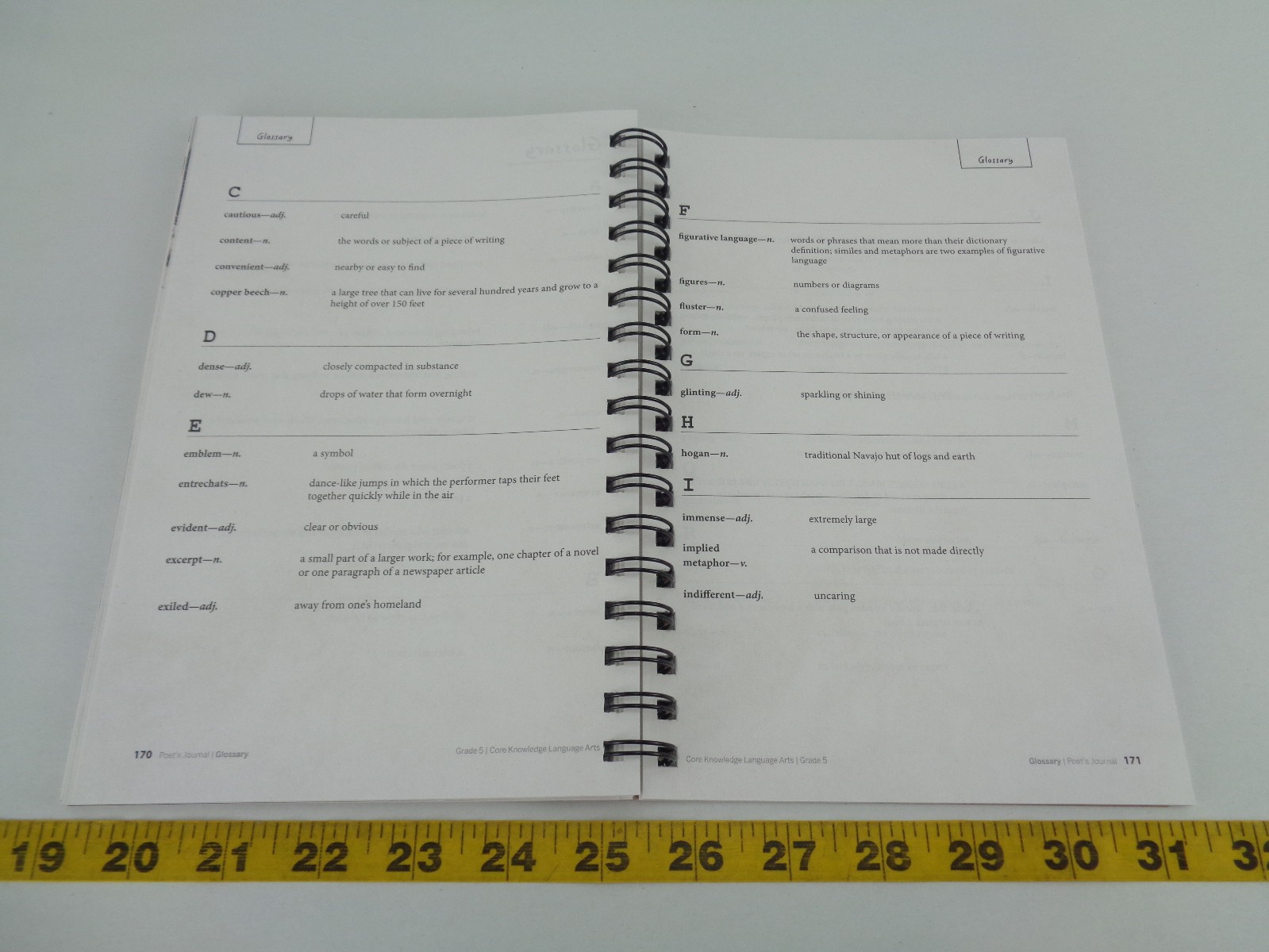 New Amplify Core Knowledge Language Arts Poet’s Journal Grade 5 Unit 3 Book