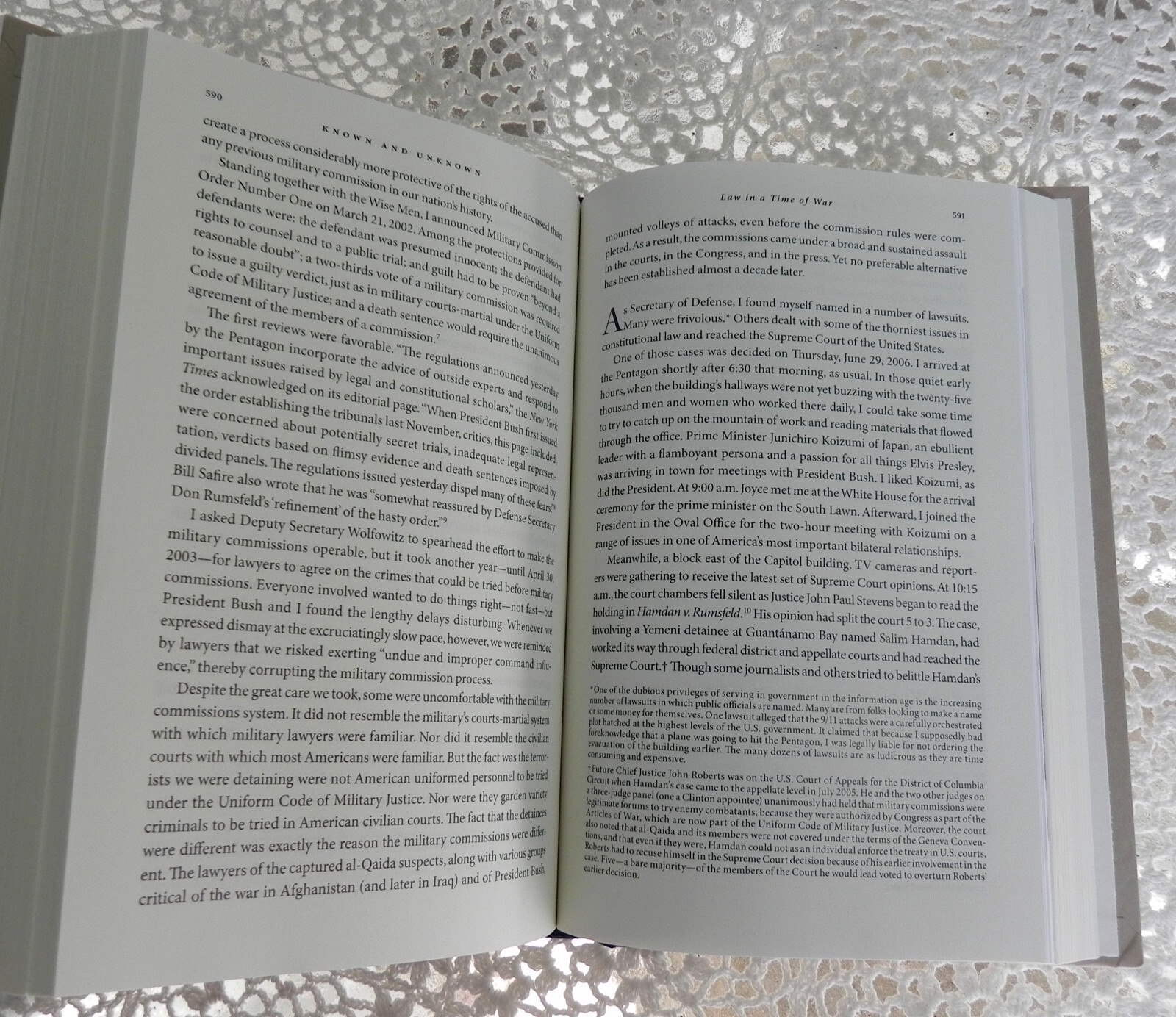 SIGNED Known and Unknown by Donald Rumsfeld
