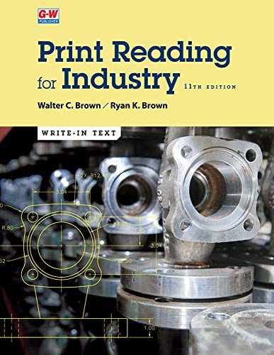Print Reading for Industry – Paperback, by Brown Walter C.; Brown – Very Good