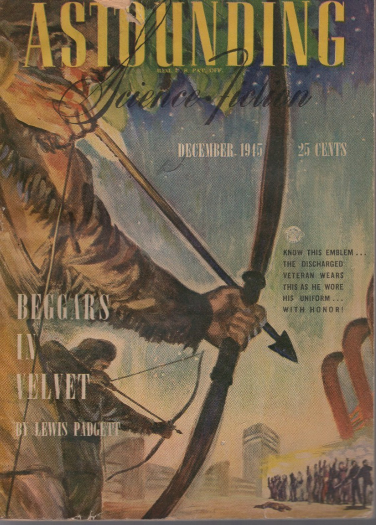 ASTOUNDING SCIENCE FICTION 12/45 G+ VINTAGE SCIENCE FICTION PULP MAGAZINE!
