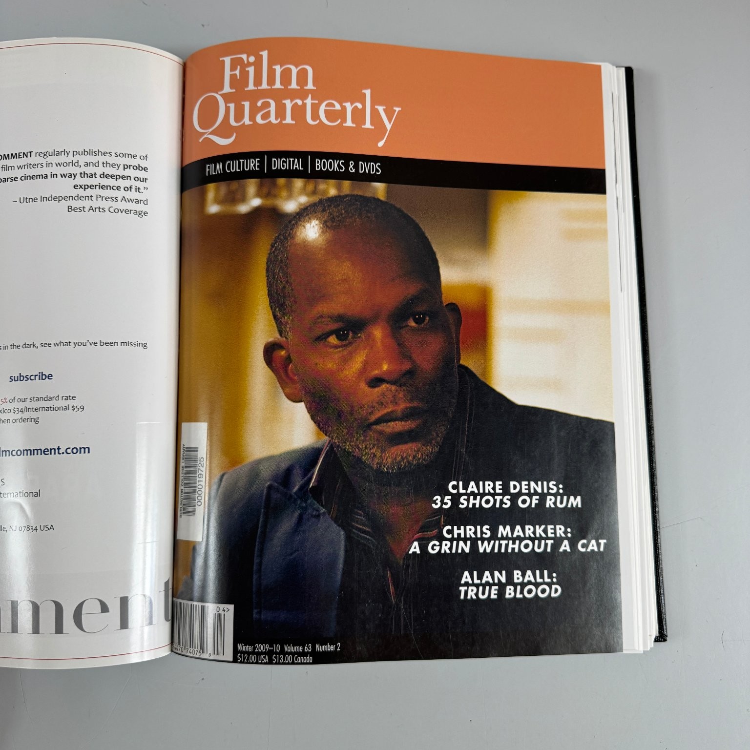 Film Quarterly Magazine Lot 2009-2010 Volumes 62 63 Film Culture