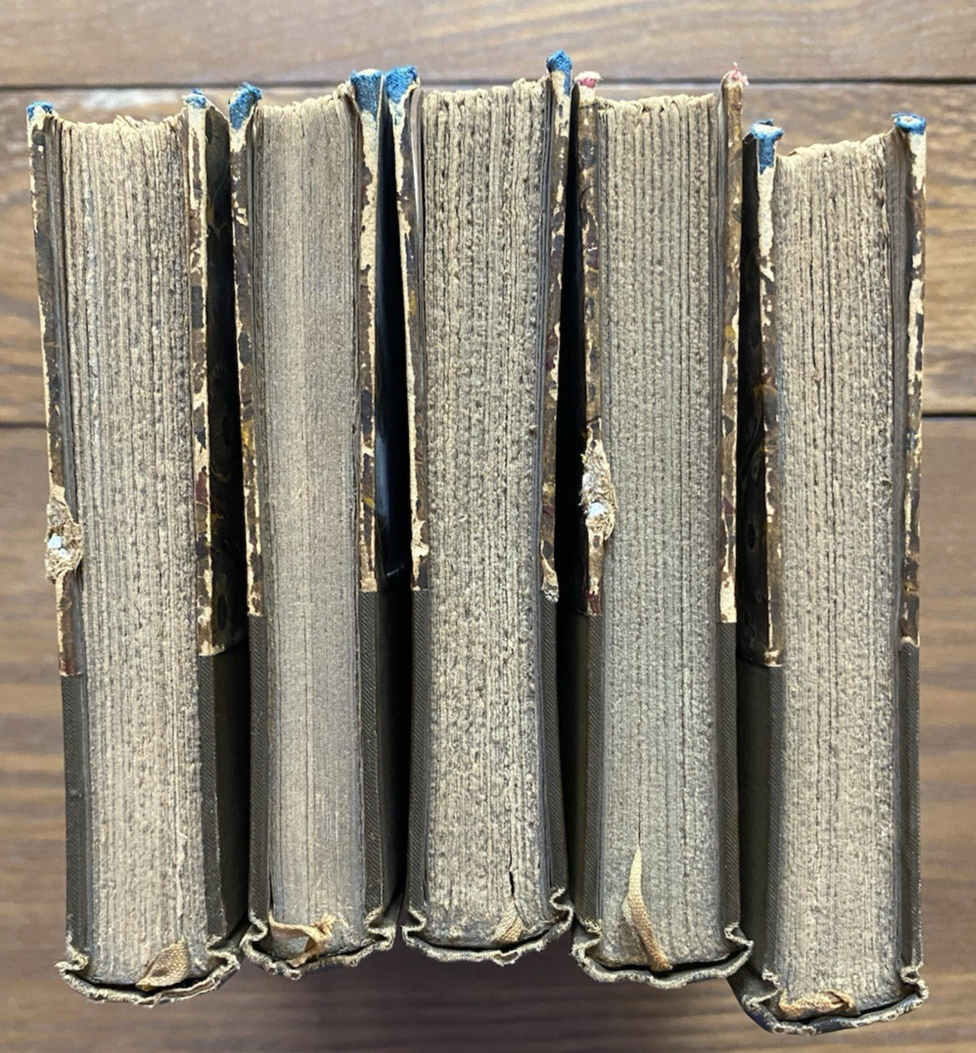 Victor Hugo Hetzel Paris French Editions Lot of 5 Volumes 19th Century HC