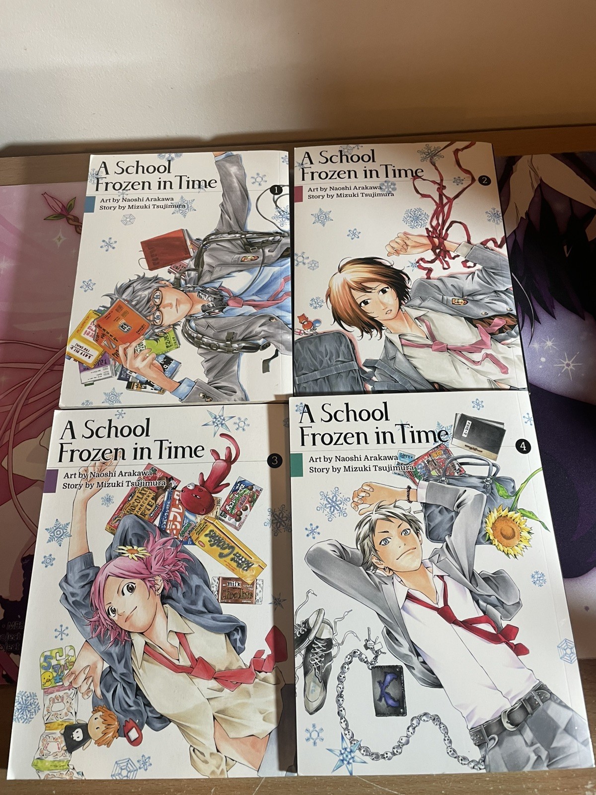 ☆ A School Frozen In Time ☆ Complete English Set 1-4 ☆ Naoshi Arakawa ☆