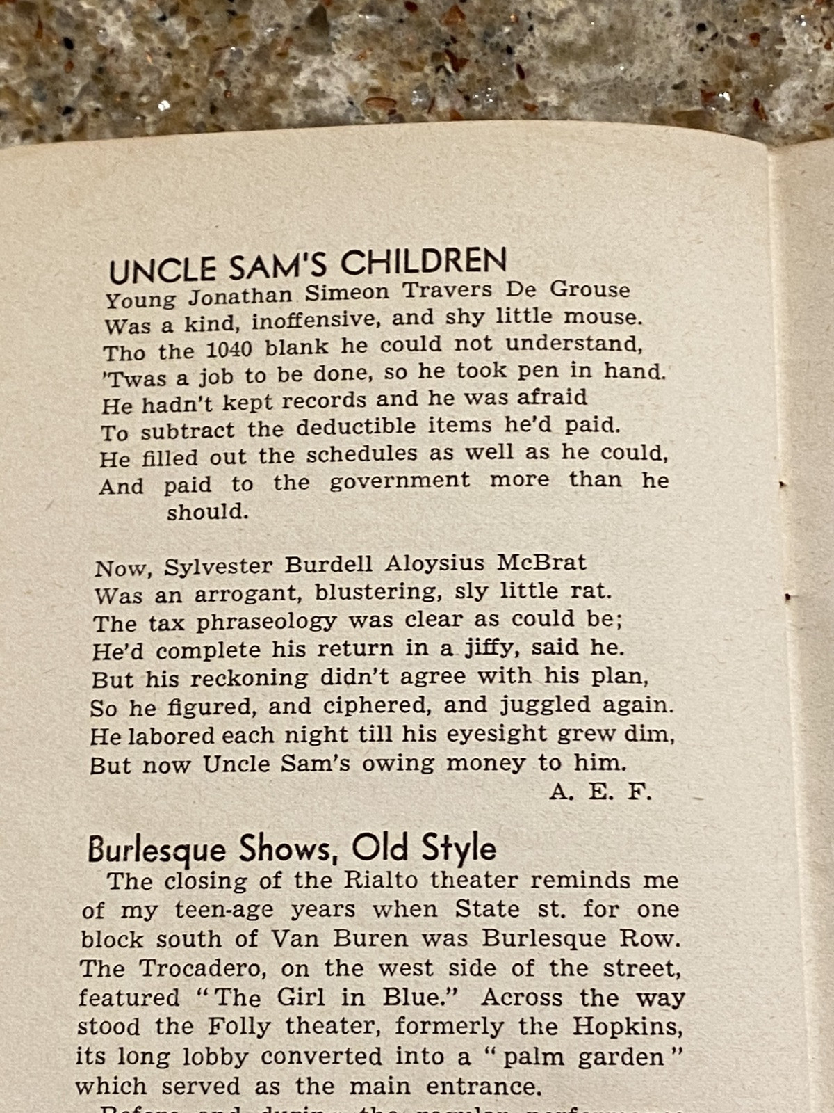 Vintage WWII Era CHICAGO TRIBUNE 1943 1944 LINE BOOK Quotes Wit Poetry Ephemera