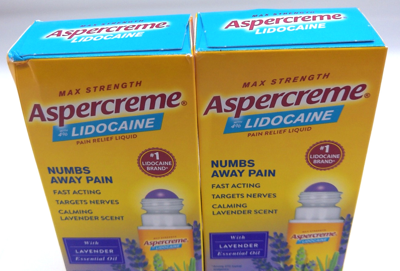 2PK- Aspercreme W/ Lavender Essential Oils, 2.5 Fl. Oz. Each, Exp. 1/28