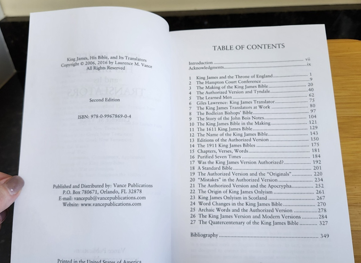 King James, His Bible, and Its Translators by Laurence M. Vance