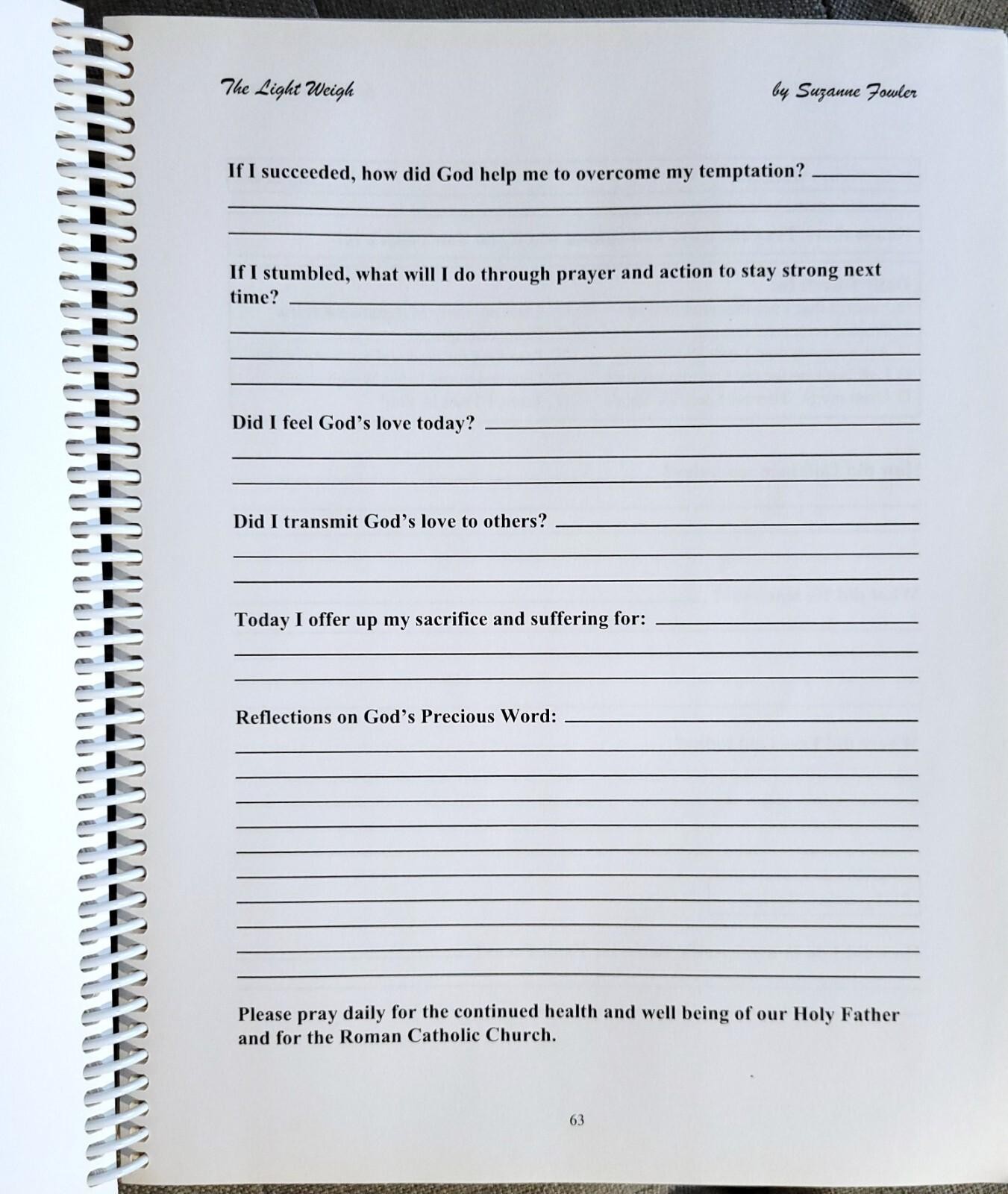Suzanne Fower THE LIGHT WEIGH Workbook 2005