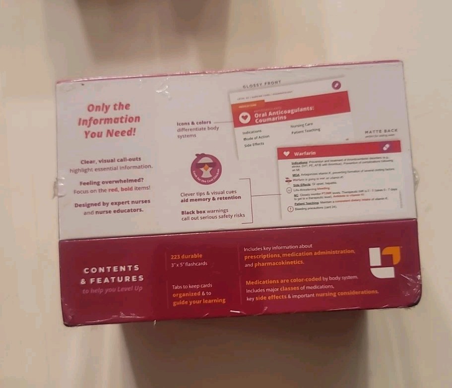 Level Up RN Pharmacology Nursing Flashcards Edition 3 Flashcards COMPLETE