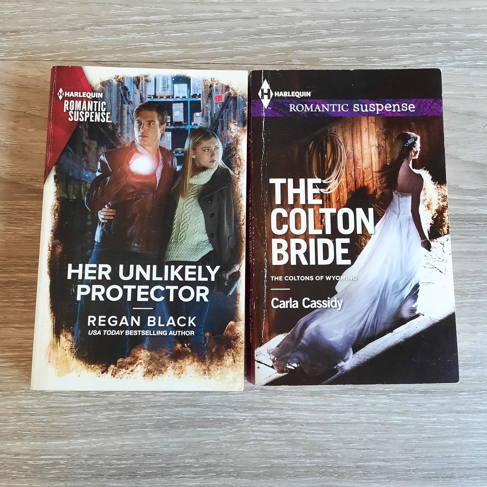Harlequin Romantic Suspense Lot of 16 Large Print PB Books – Cowboys, Secrets