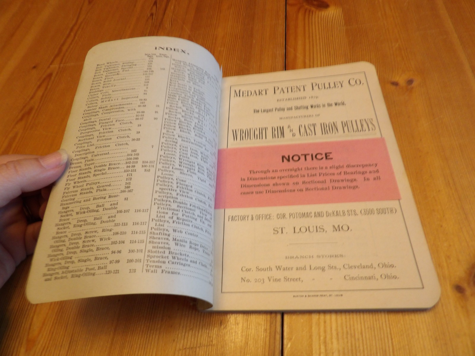 1905 Medart Patent Pully Co. St. Louis, 172 pages, well illustrated