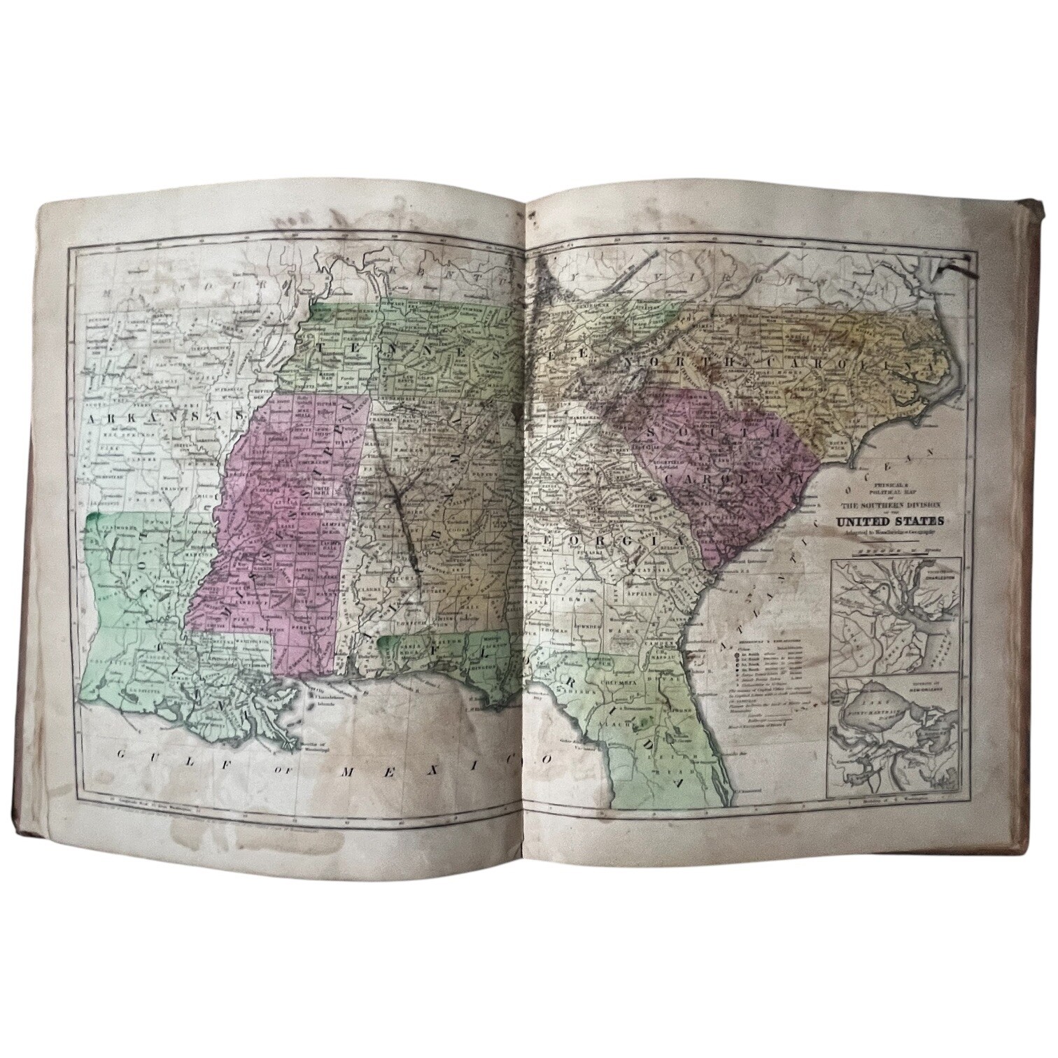 Antique Modern Atlas To Accompany Woodbridge Universal Geography 1840