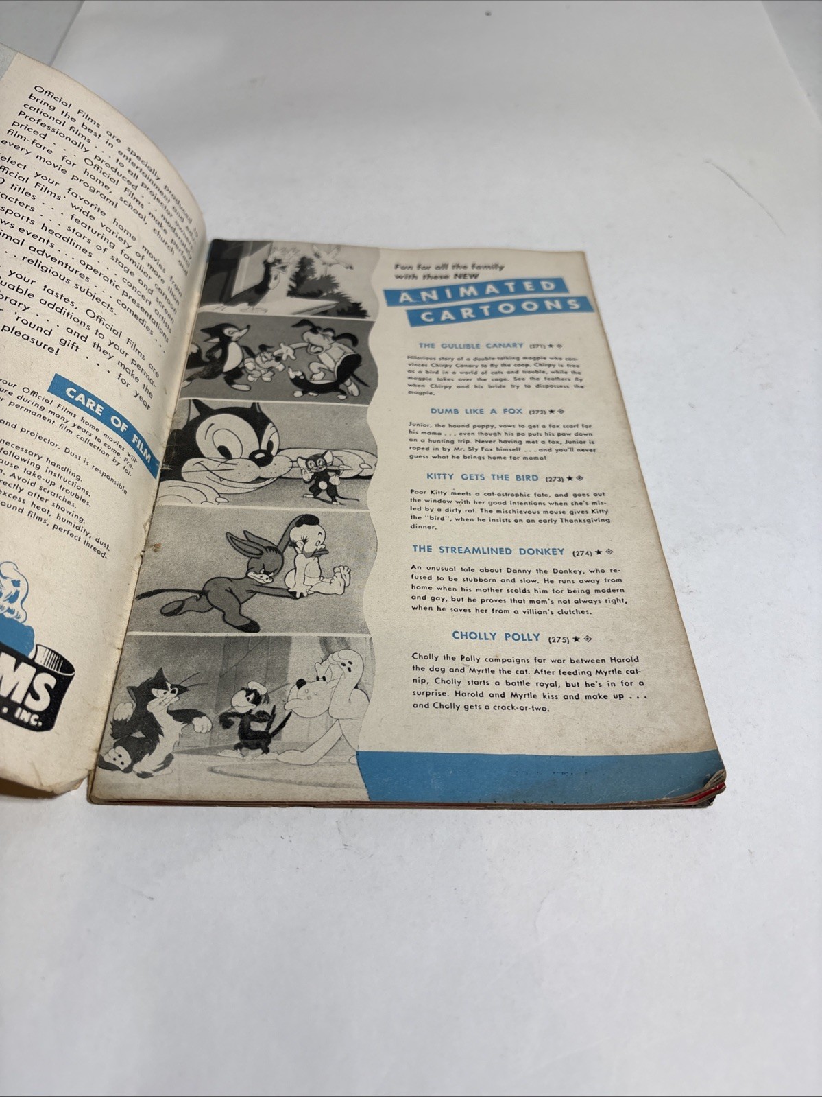 Vtg Price guide for 8-16mm reel-to-reel movies, Shows, Sports and cartoons 1950
