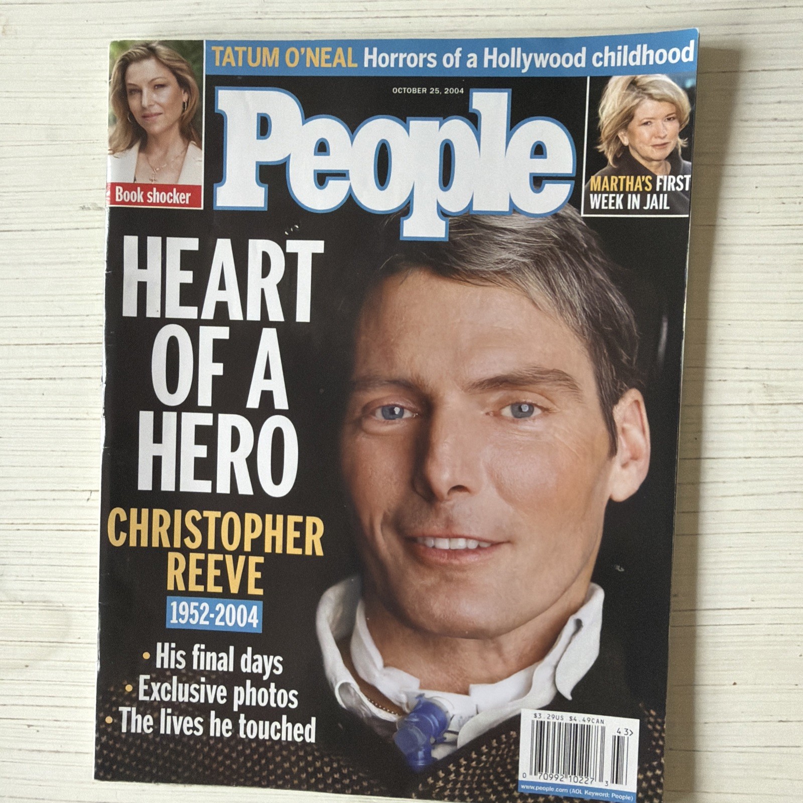 People Magazine Christopher Reeve October 25, 2004