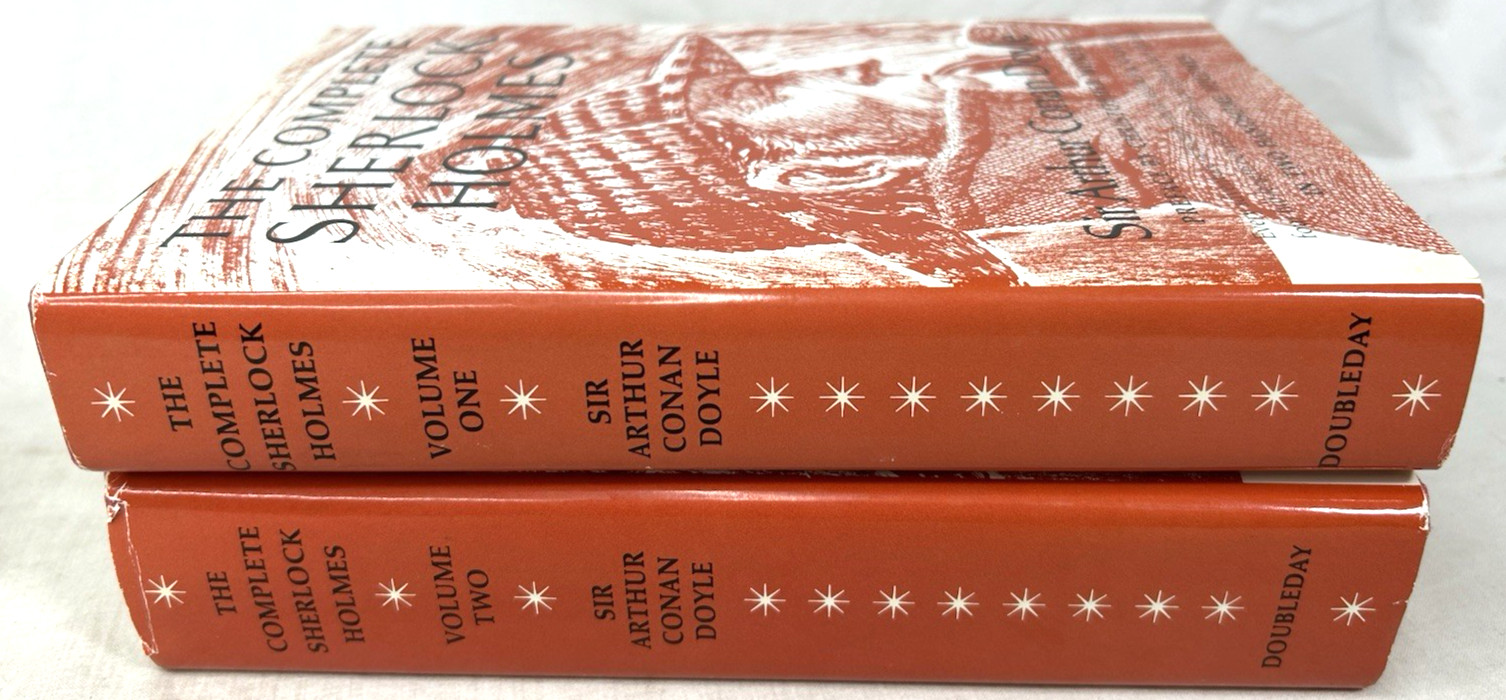Vintage The Complete Sherlock Holmes in Two Volumes Doubleday HCDJ