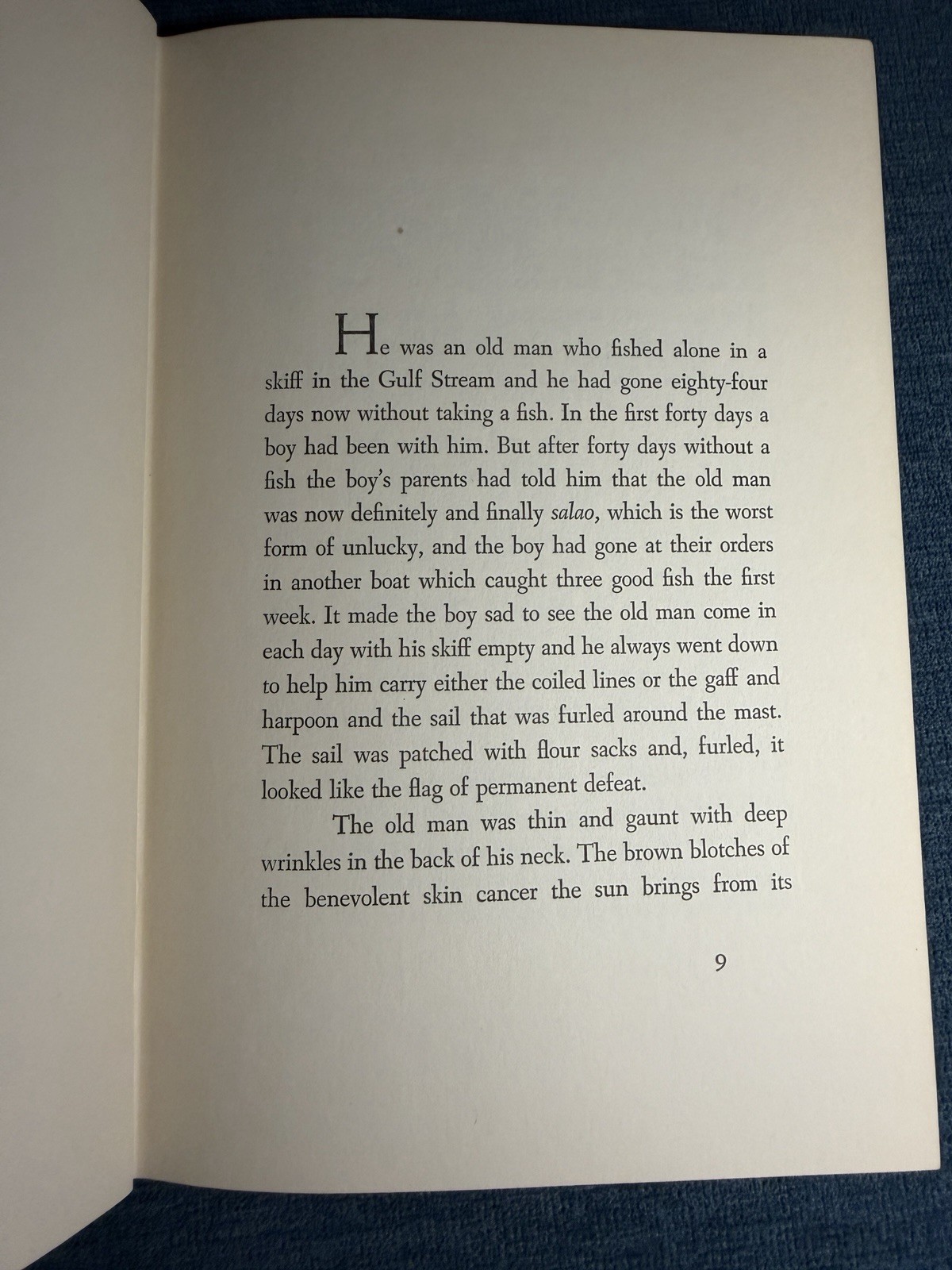 Hemingway Old Man and the Sea 1952 Scribner’s DJ Early Printing HC VG