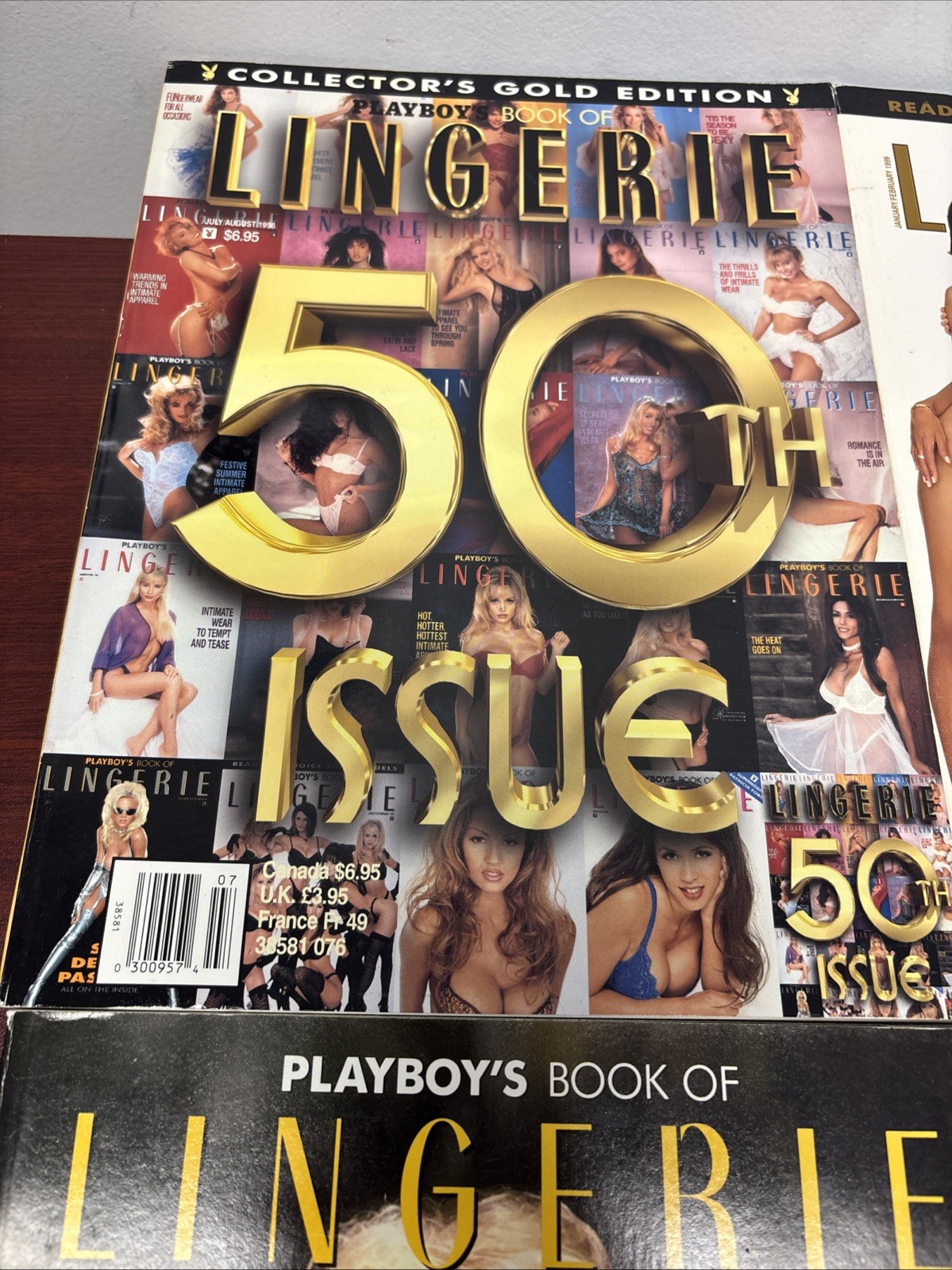 Vintage Playboy’s Book of Lingerie – Lot of 4 magazines 1992-1999Classic Collect
