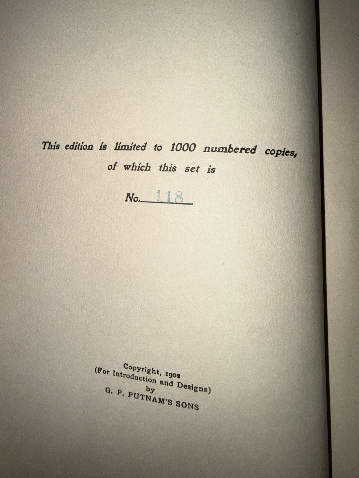 1902 Edgar Allan Poe Raven Edition Vol II Tales Limited No. 118 of 1000 Illustr