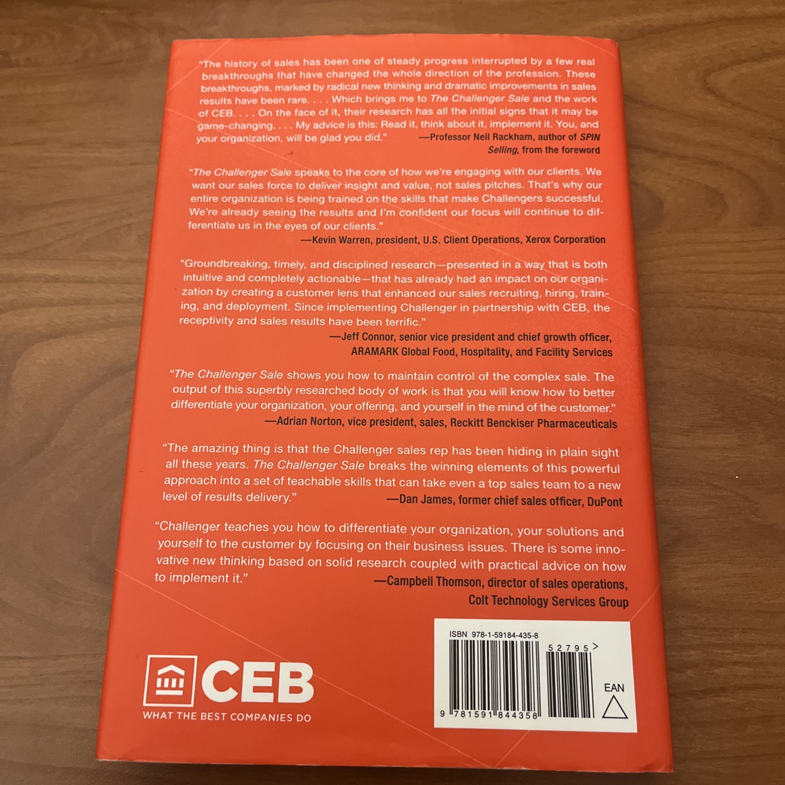 Challenger Sale : Taking Control of the Customer Conversation by Brent Adamson