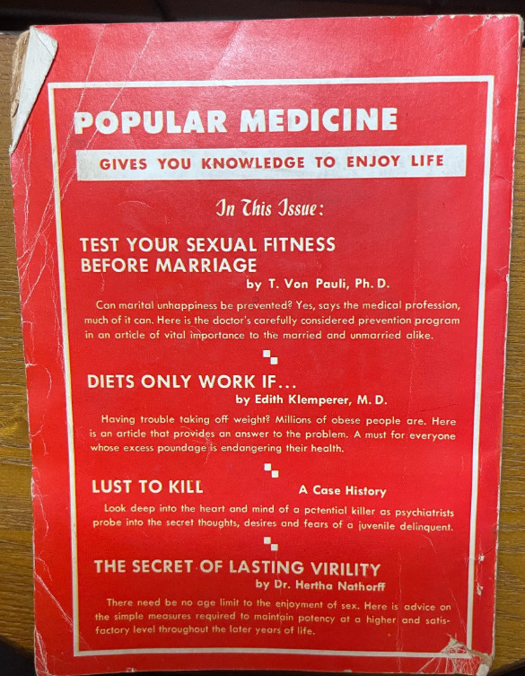 Popular Medicine, June 1955, Vol. 1 No. 2 – Fascinating Time Capsule!