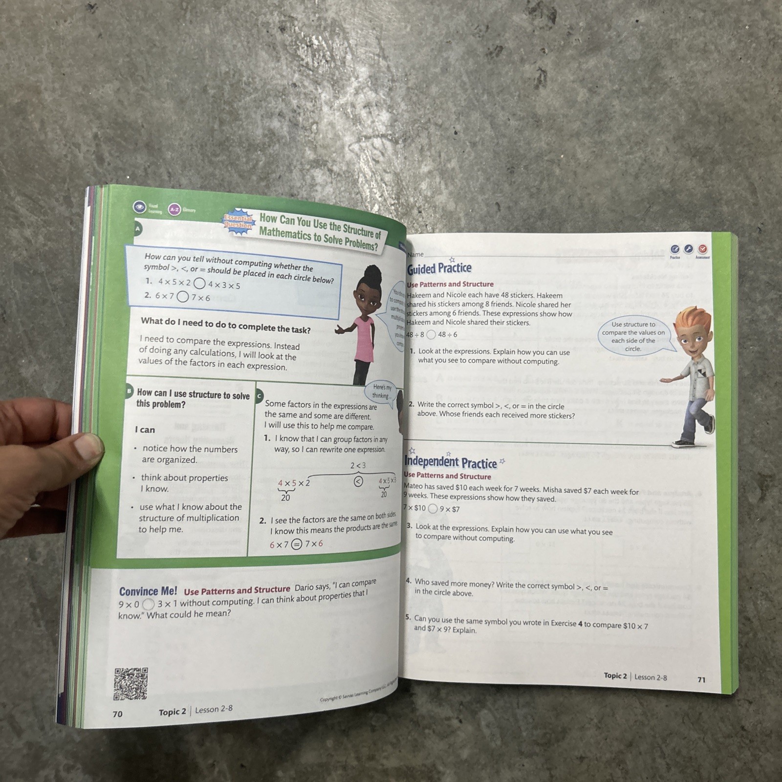Grade 4 Envision Florida B.E.S.T. Mathematics Student Edition Volume 1 2023 NEW