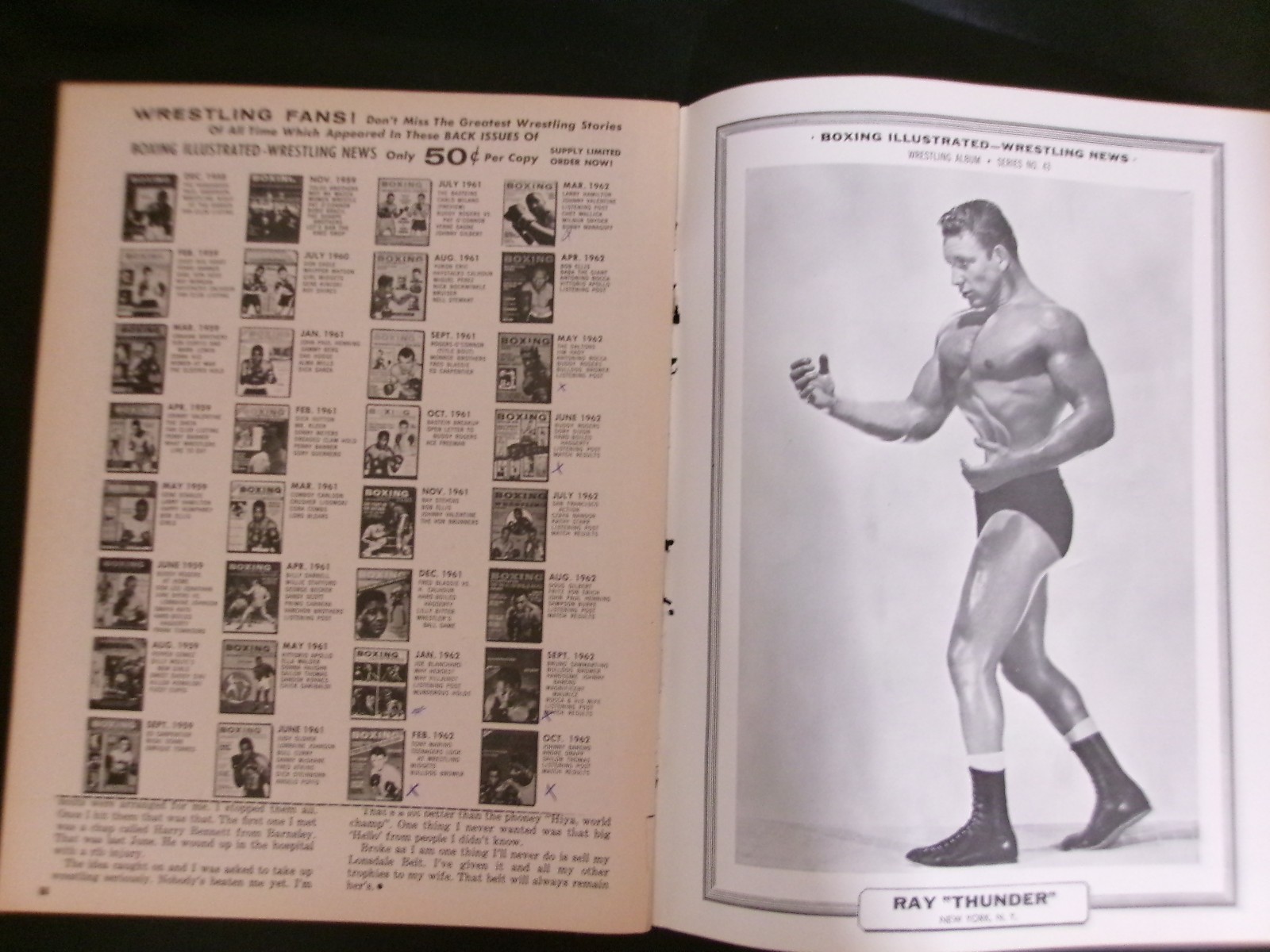 Boxing Illustrated Wrestling News Nov 1962 Cassius Clay Muhammad Ali Magazine