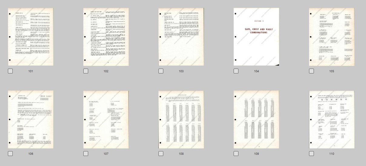 PDF on Disc VTG 1948 Safe and Vault Manual By W.J. Wright W Decoder Sheet