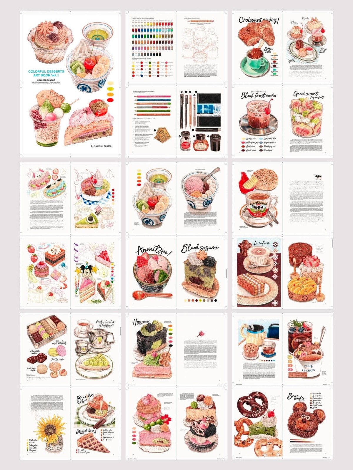Colorful Desserts Art Book Vol.1