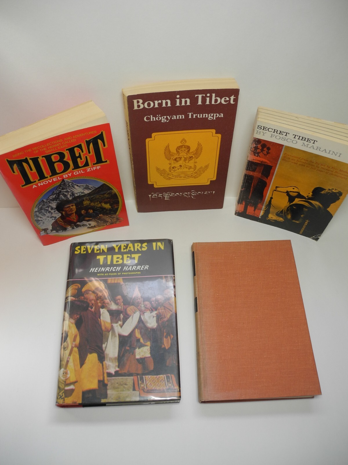 TIBET Tibetan History Vintage Book Lot Buddhism Art Philosophy Custom Old Photos