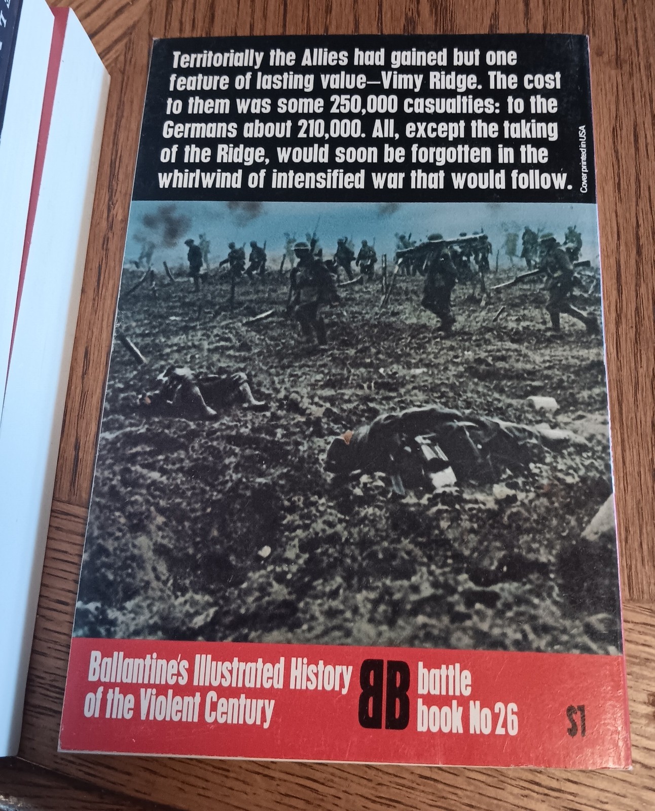 Ballantine’s WWI VIMY RIDGE 1914-18 by Kenneth MACKSEY SC 1972 in fine