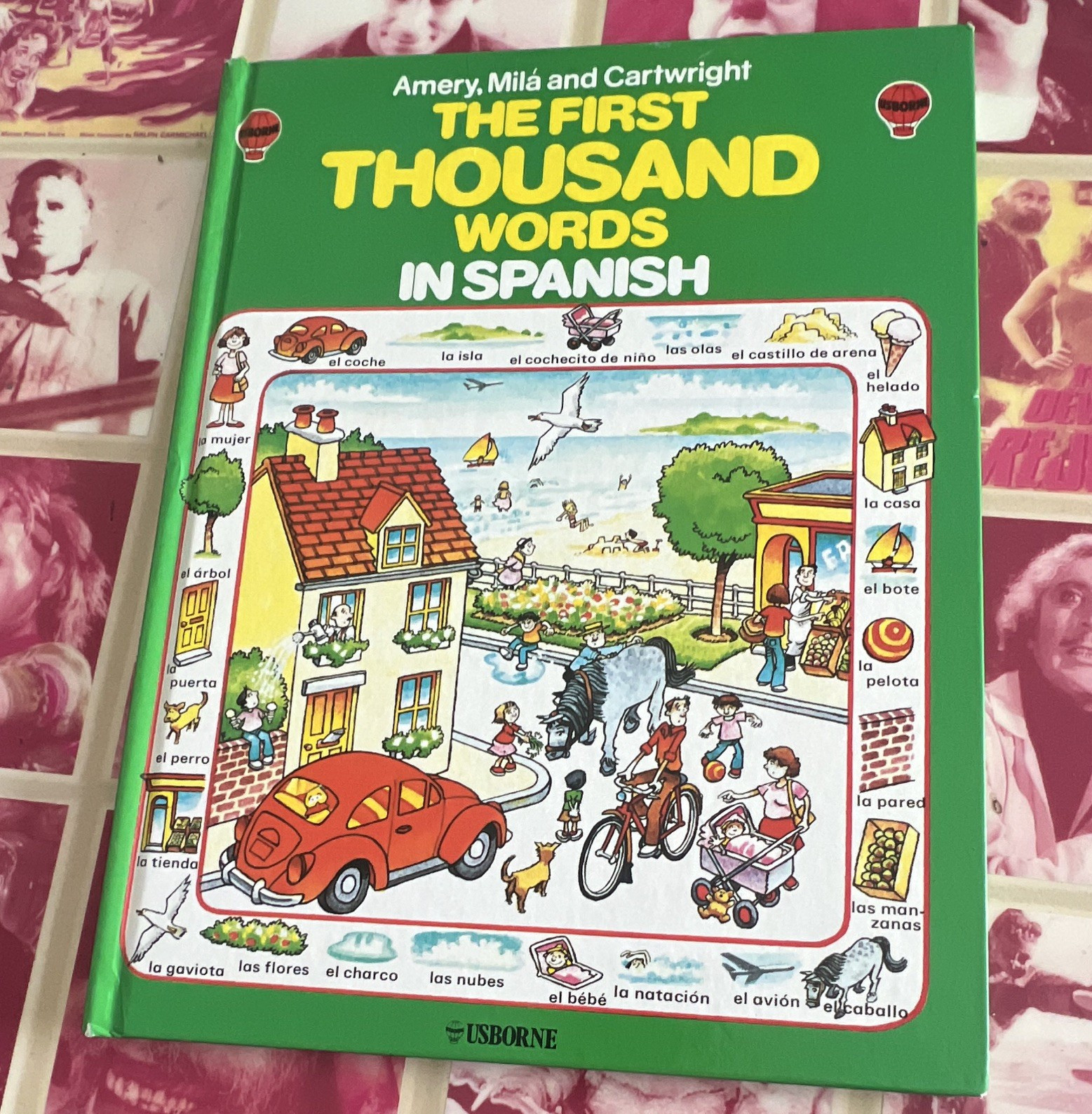 Usborne The First Thousand Words in Spanish A1 Beginner Hardcover 1984